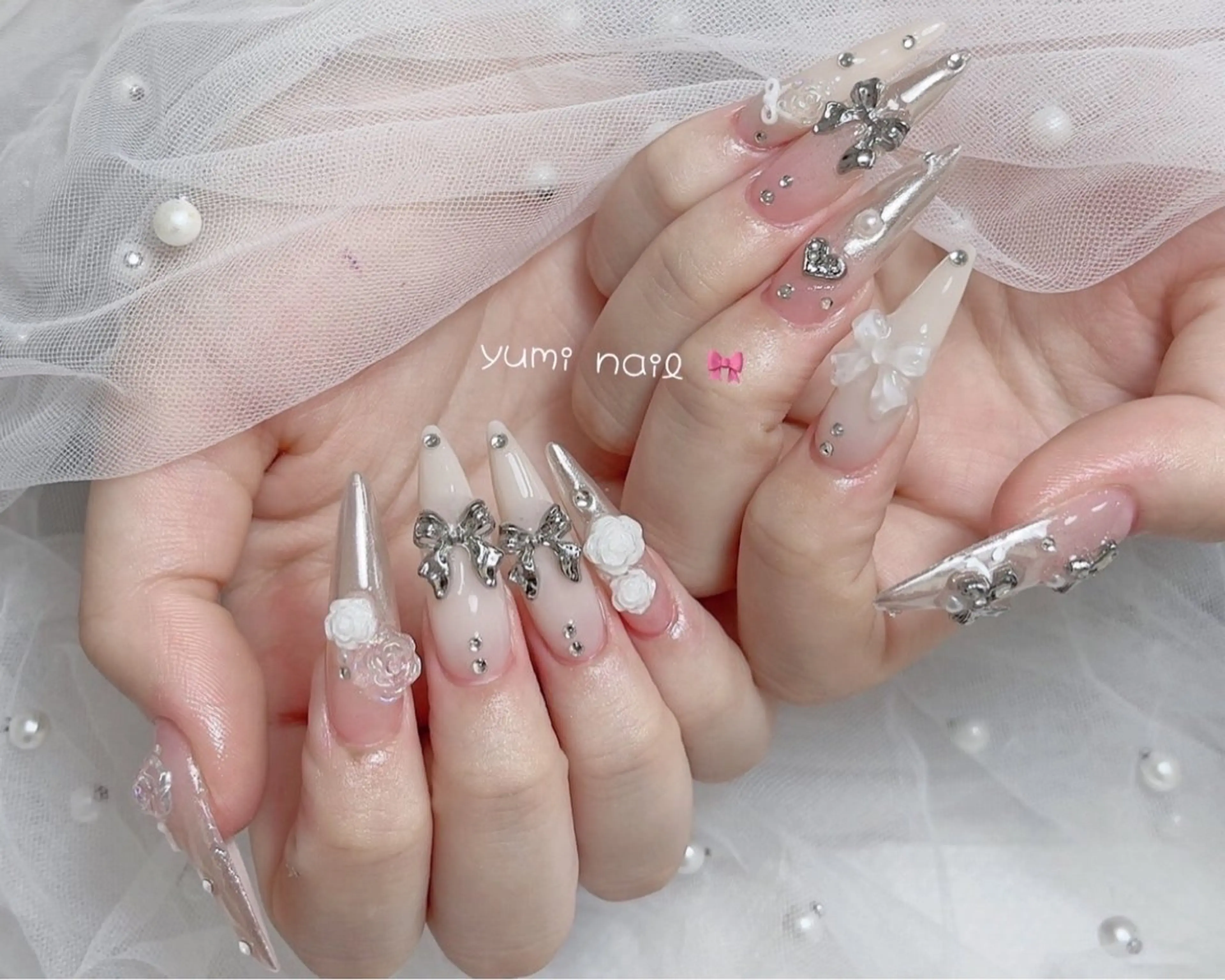 🎀チップ長さ出し🎀持ち込みデザインアート10本の写真