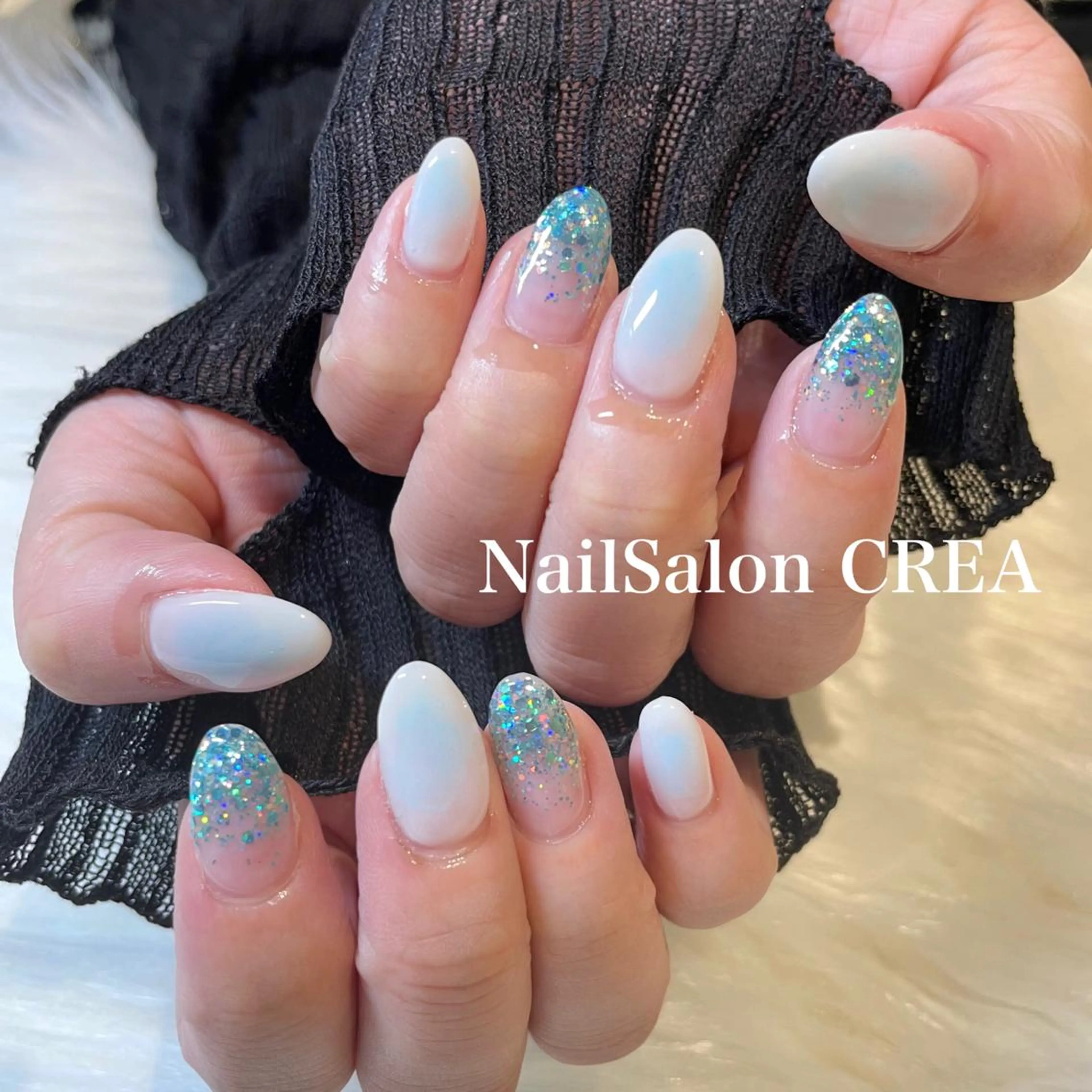 ネイル ストーンネイル ハンドネイル NailSalon CREAのネイルデザイン