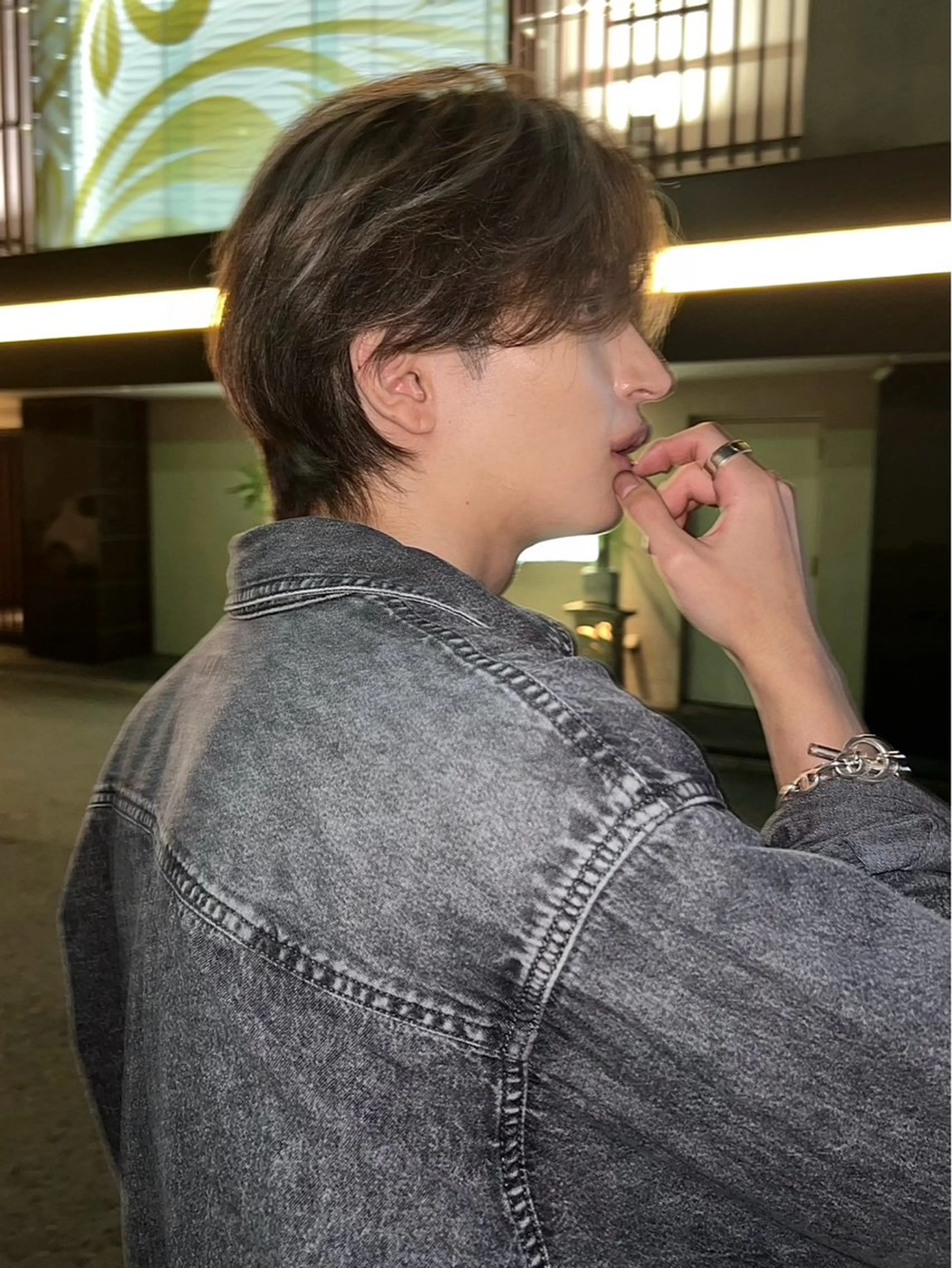 ミディアム メンズ カット ヘアセット メンズ専門 スタイリスト前田雄輝のヘアスタイル