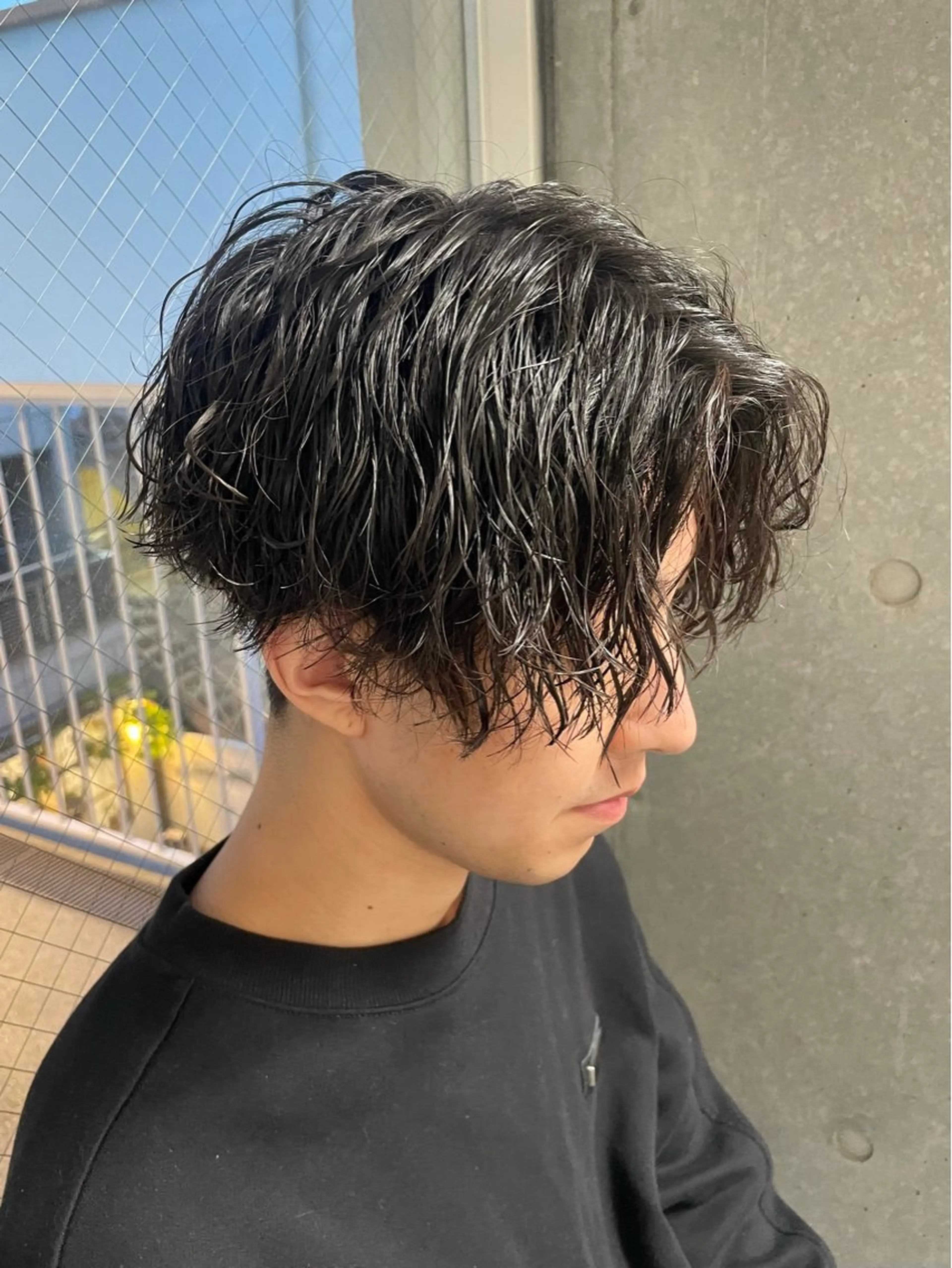 パーマ メンズ カット パーマ トリートメント ヘッドスパ ヘアセット メンズモテパーマ💙 fuwaのヘアスタイル