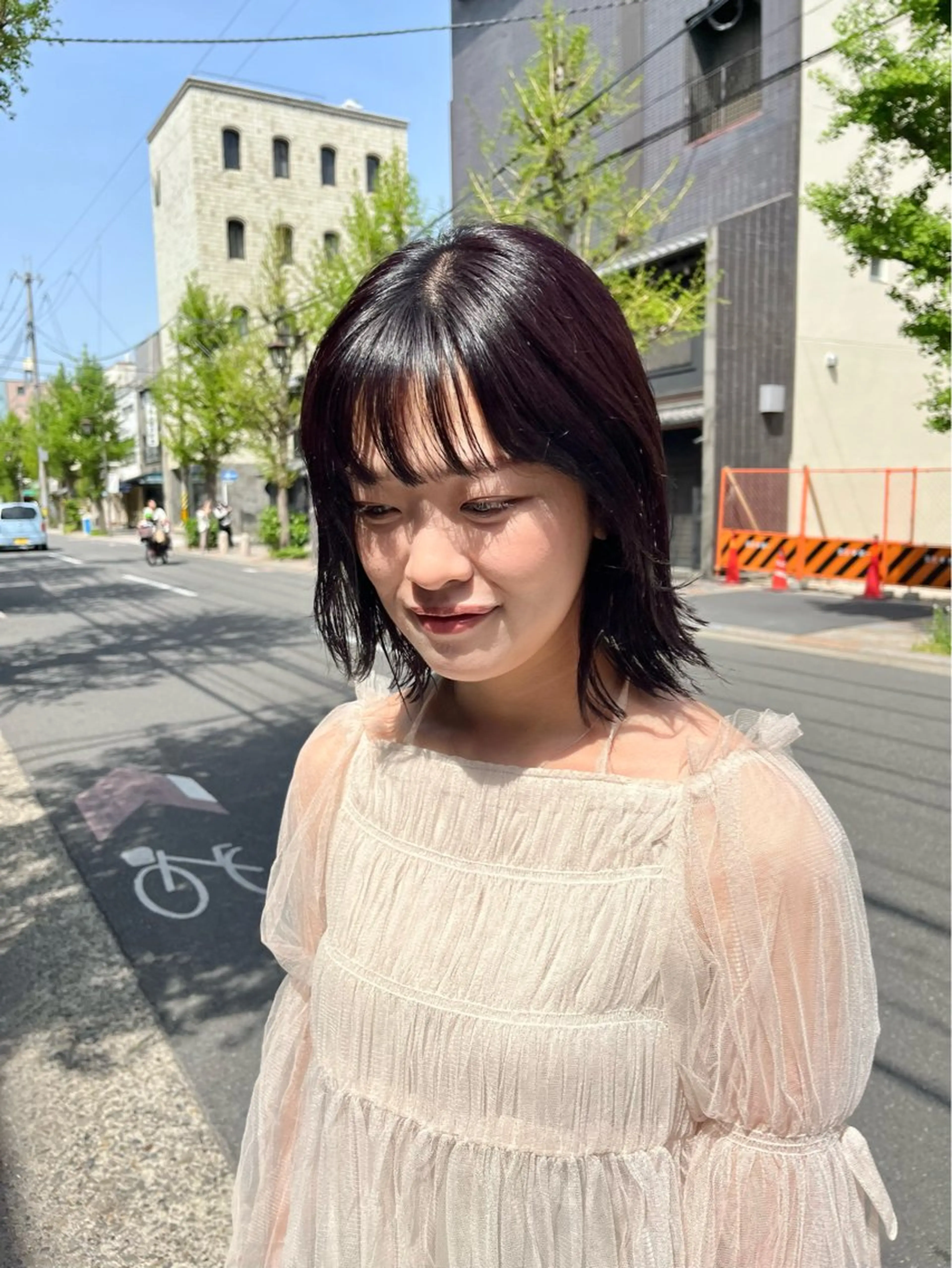 ショート カラー JESTER烏丸御池店所属・暖色カラー/艶カラー /透明感/ななこのヘアスタイル