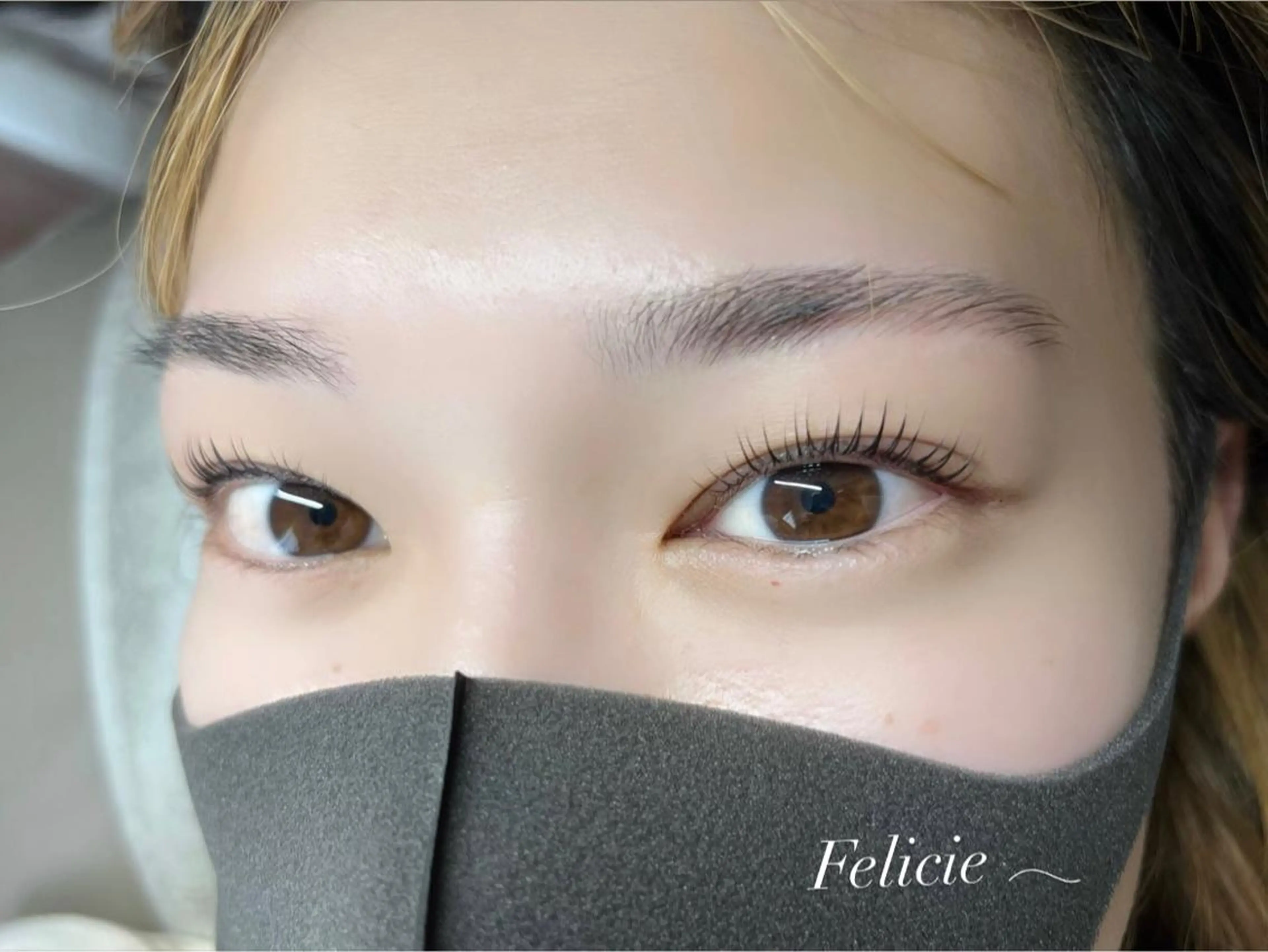 マツエク・マツパ パリジェンヌラッシュリフト マツパ Felicie＊ Sayakaのマツエク・マツパデザイン