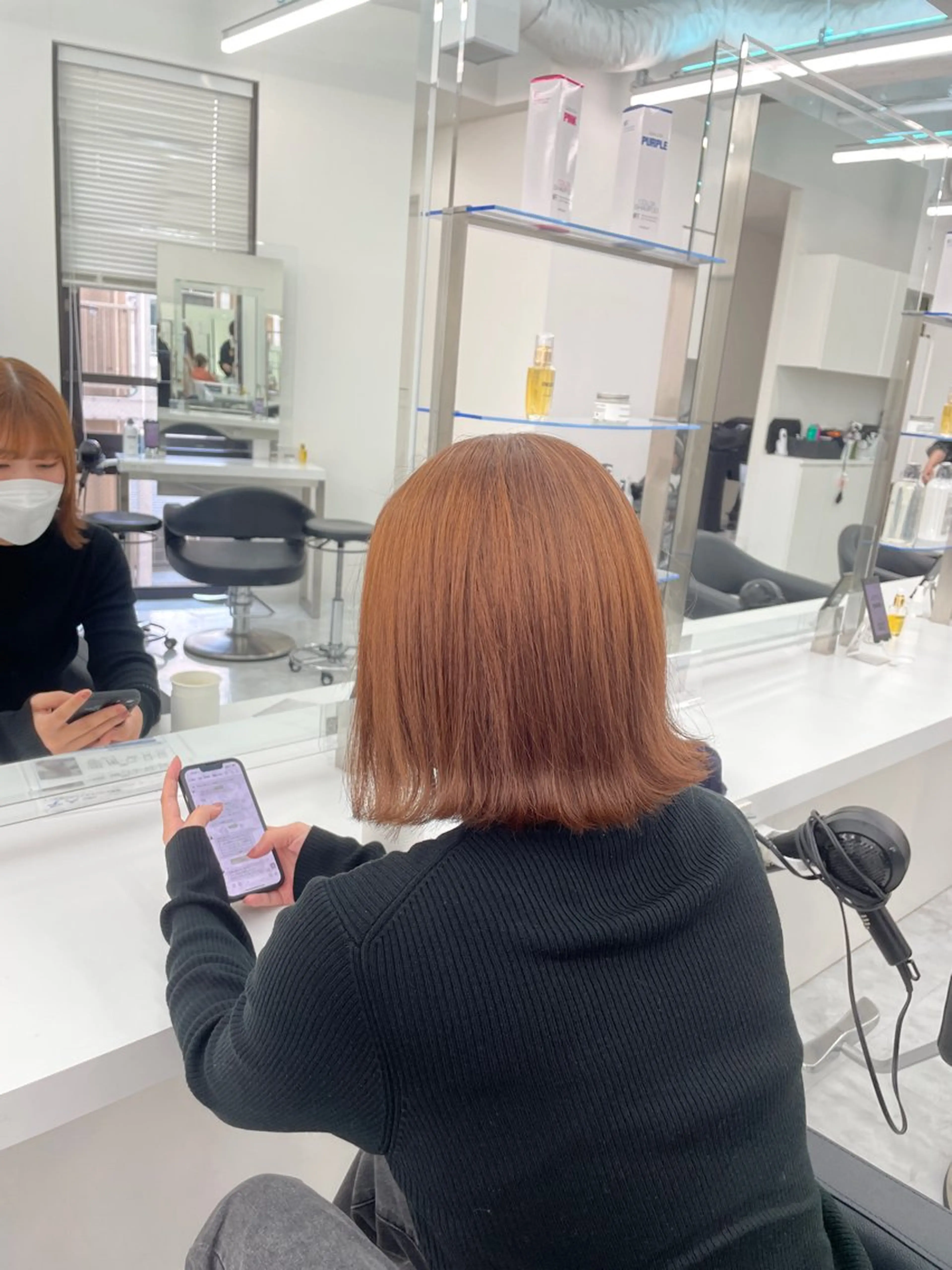 ミディアム ヘアカラー 大人上品🤍明るめ ベージュ🤍REOのヘアスタイル