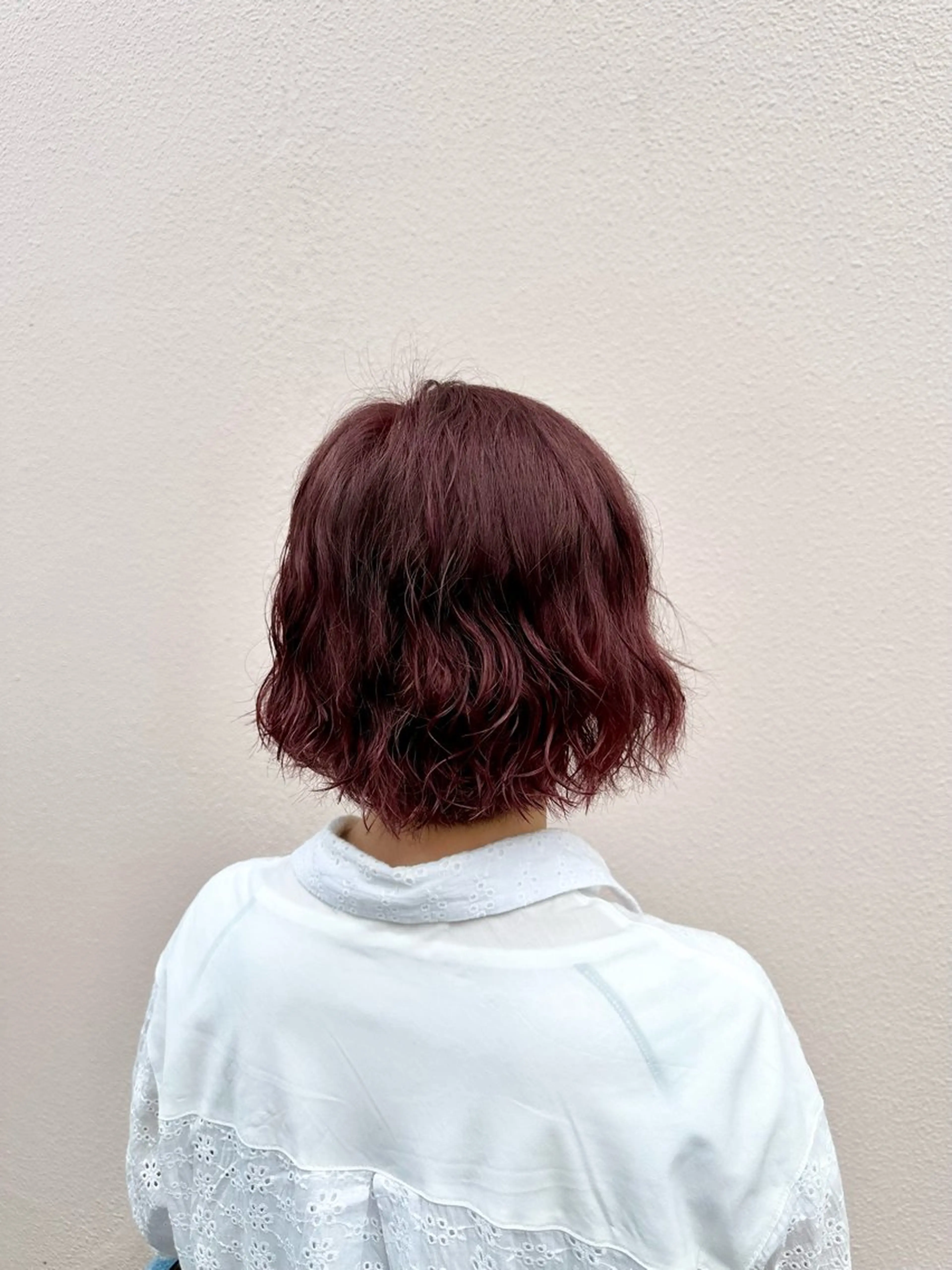 ミディアム ミディアムパーマ 三留玲愛 /似合わせカット/のヘアスタイル