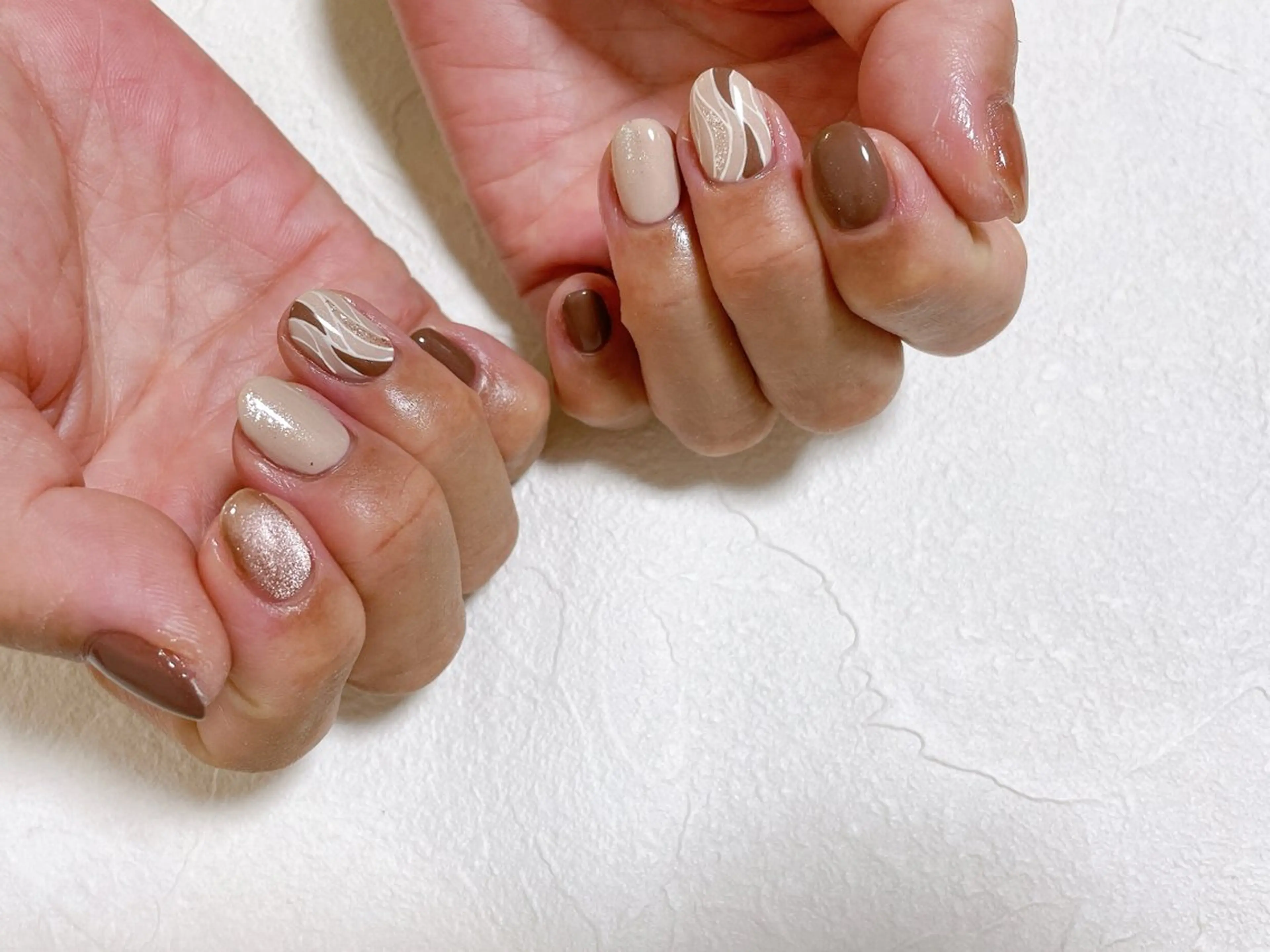 ネイル オーロラネイル フットネイル フレンチネイル ジェルネイル 韓国ネイル ハンドネイル Mogu nail 二子玉川のネイルデザイン