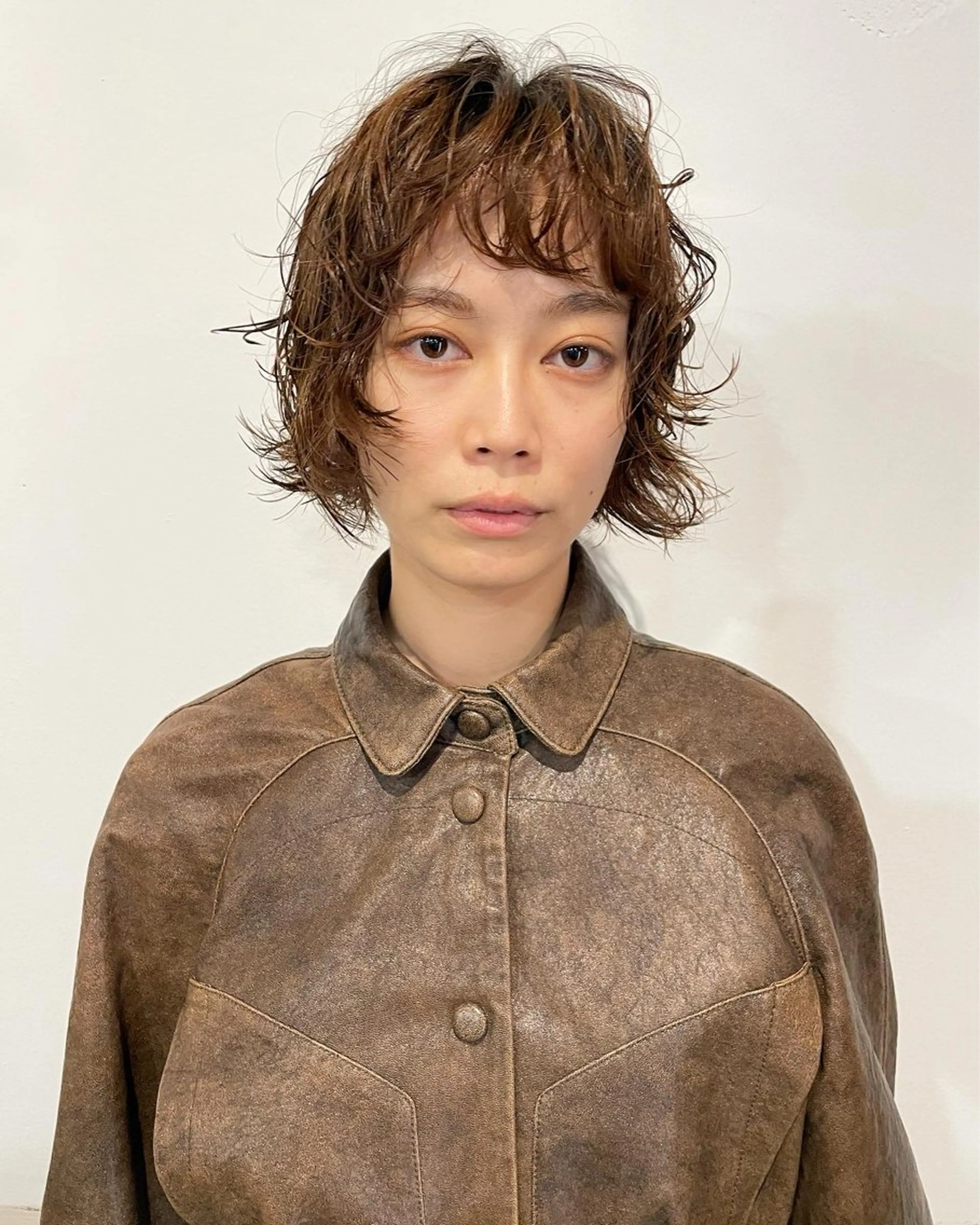 ショート カラー パーマ ブラウンカラー カット ヘアカラー パーマ トリートメント 🌈前田 ジュンのヘアスタイル