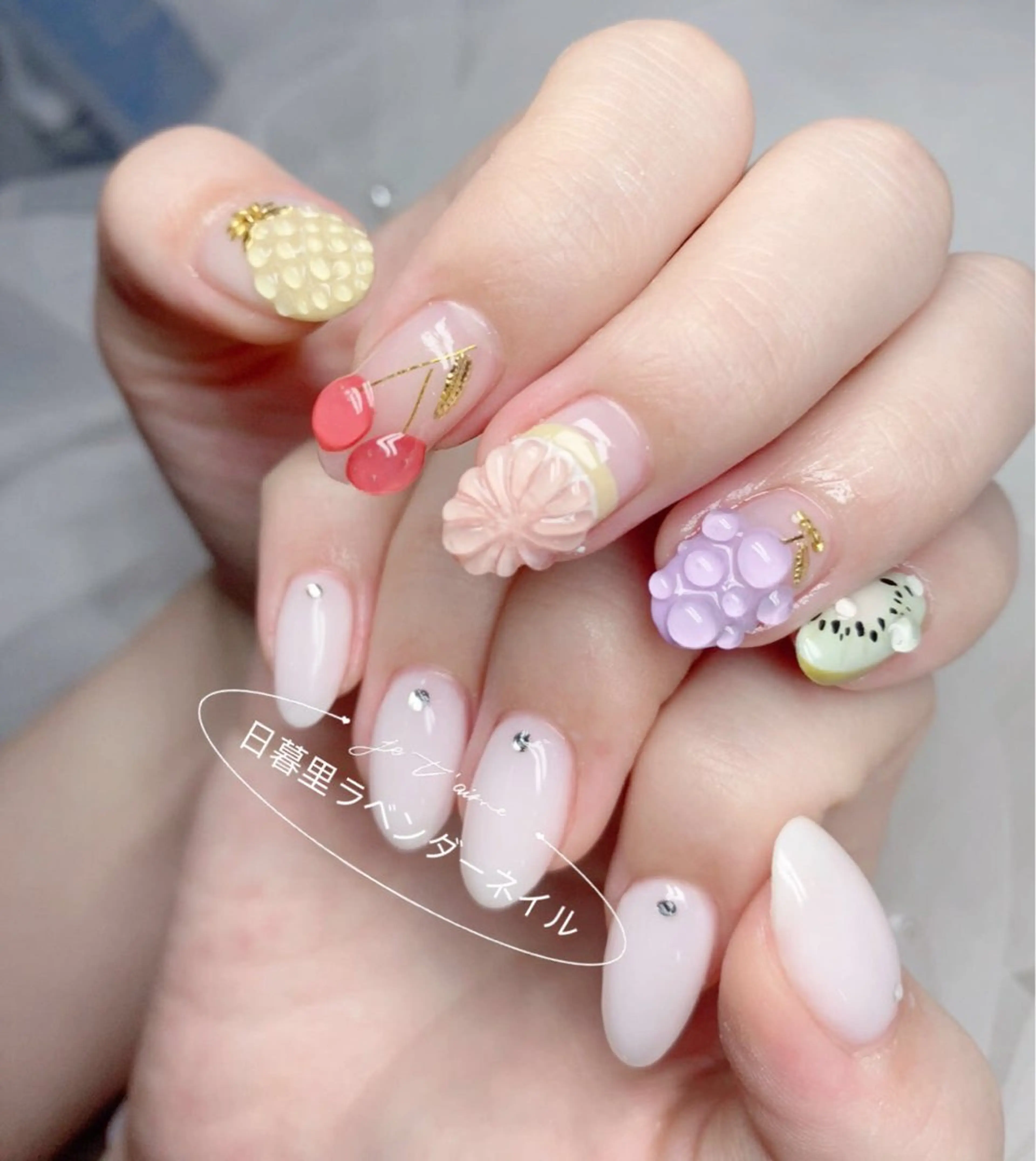 ネイル ラベンダー💖日暮里 ルル💖ネイルのネイルデザイン