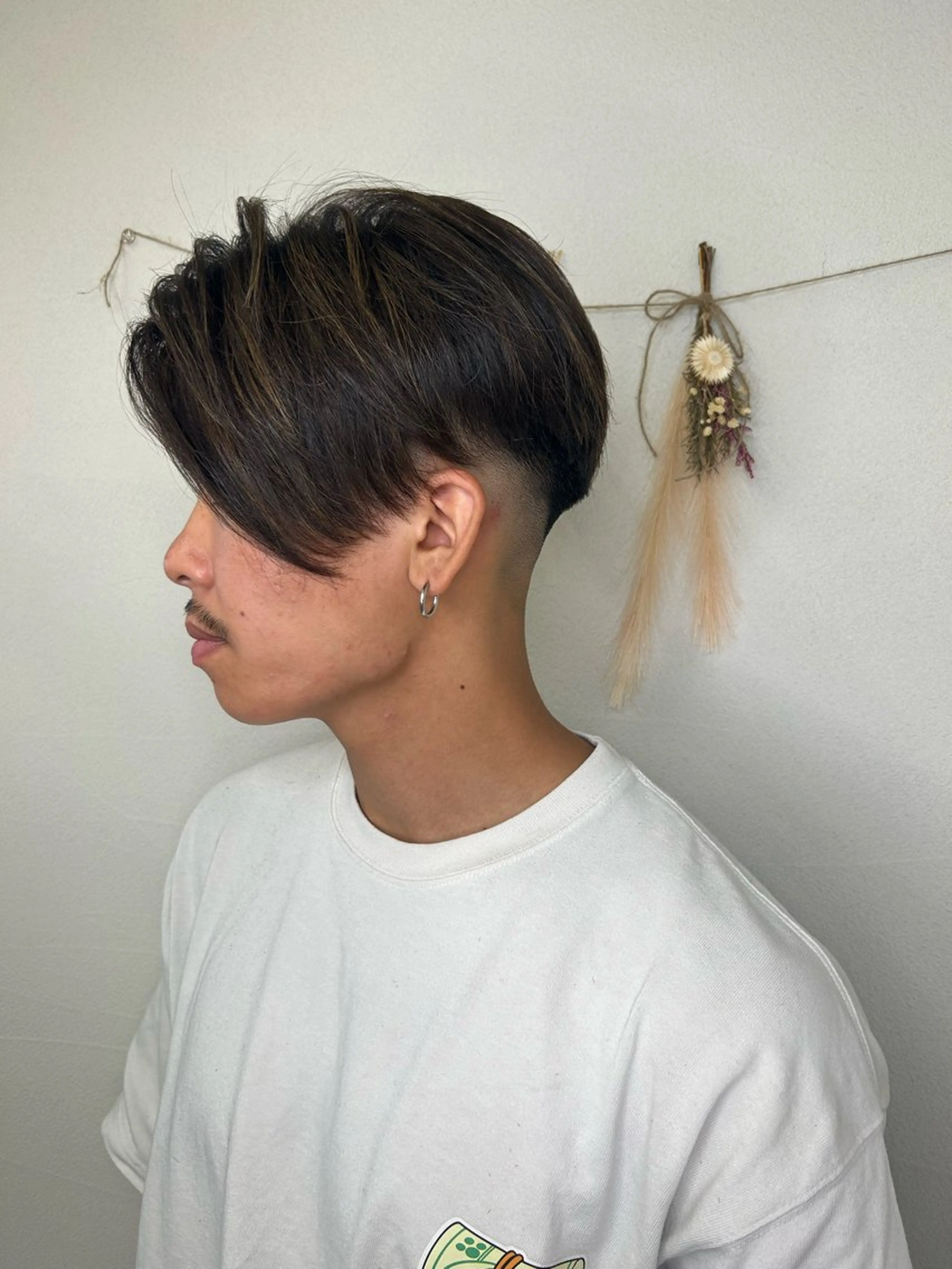 ミディアム メンズ カット ヘアカラー トリートメント 🌿艶髪透明感 佐藤遥🌿のヘアスタイル