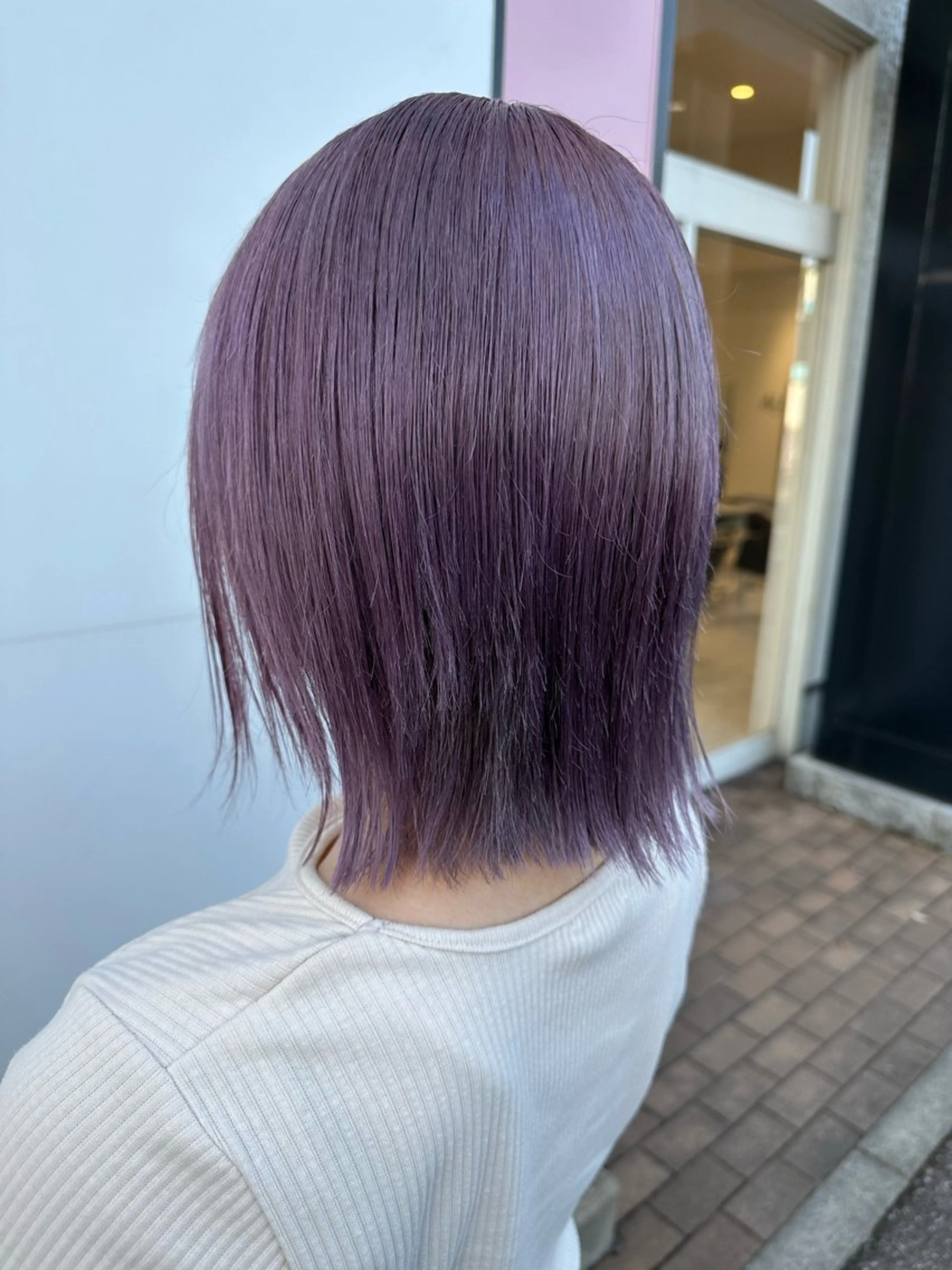 ミディアム カラー カット ヘアカラー 💘韓国カラー💘 クルミのヘアスタイル