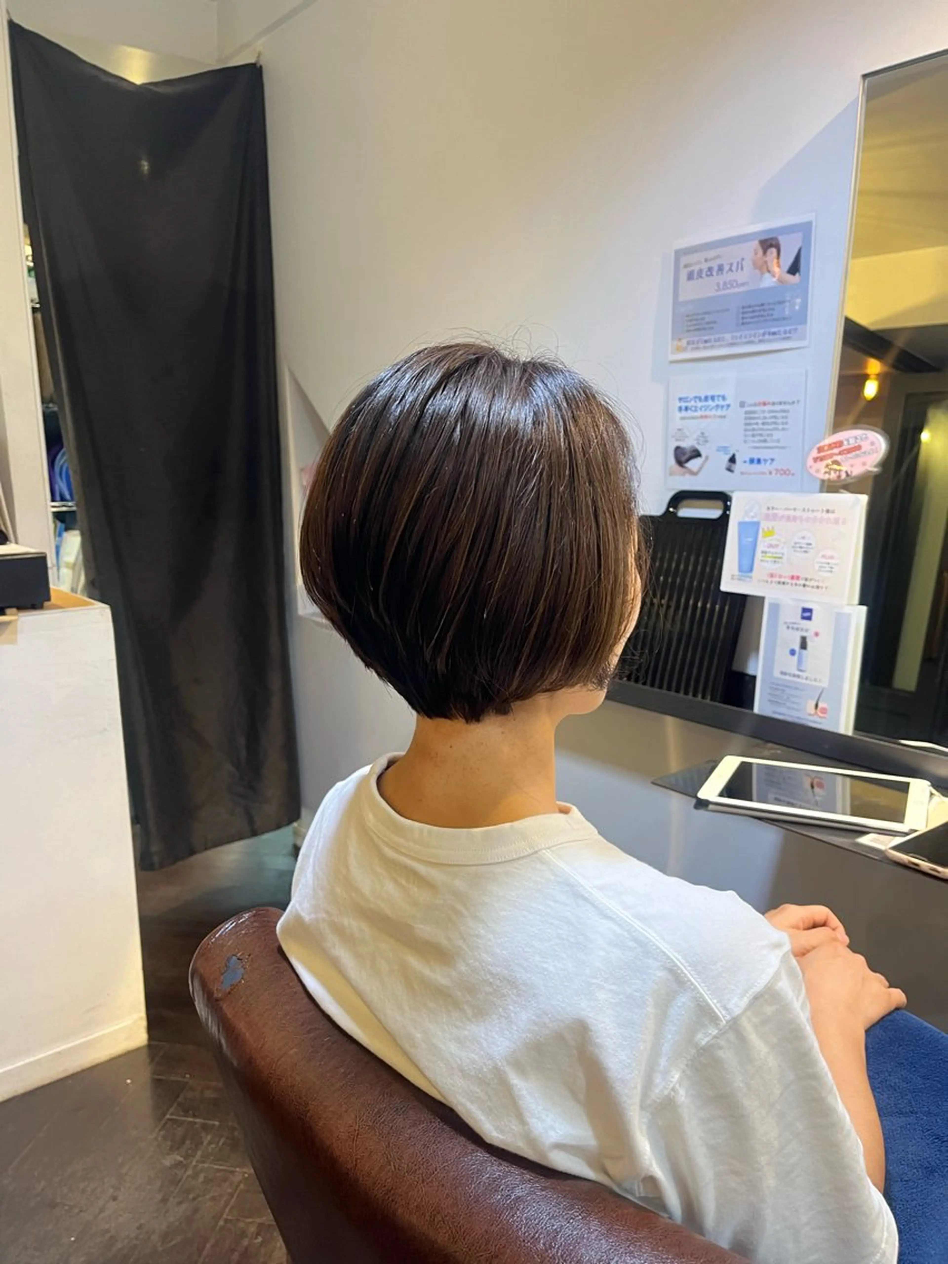 ショート youres  hair  髪質改善トリートメント&ヘッドスパ新宿三丁目店所属・髪質改善 芝井千晶のヘアスタイル