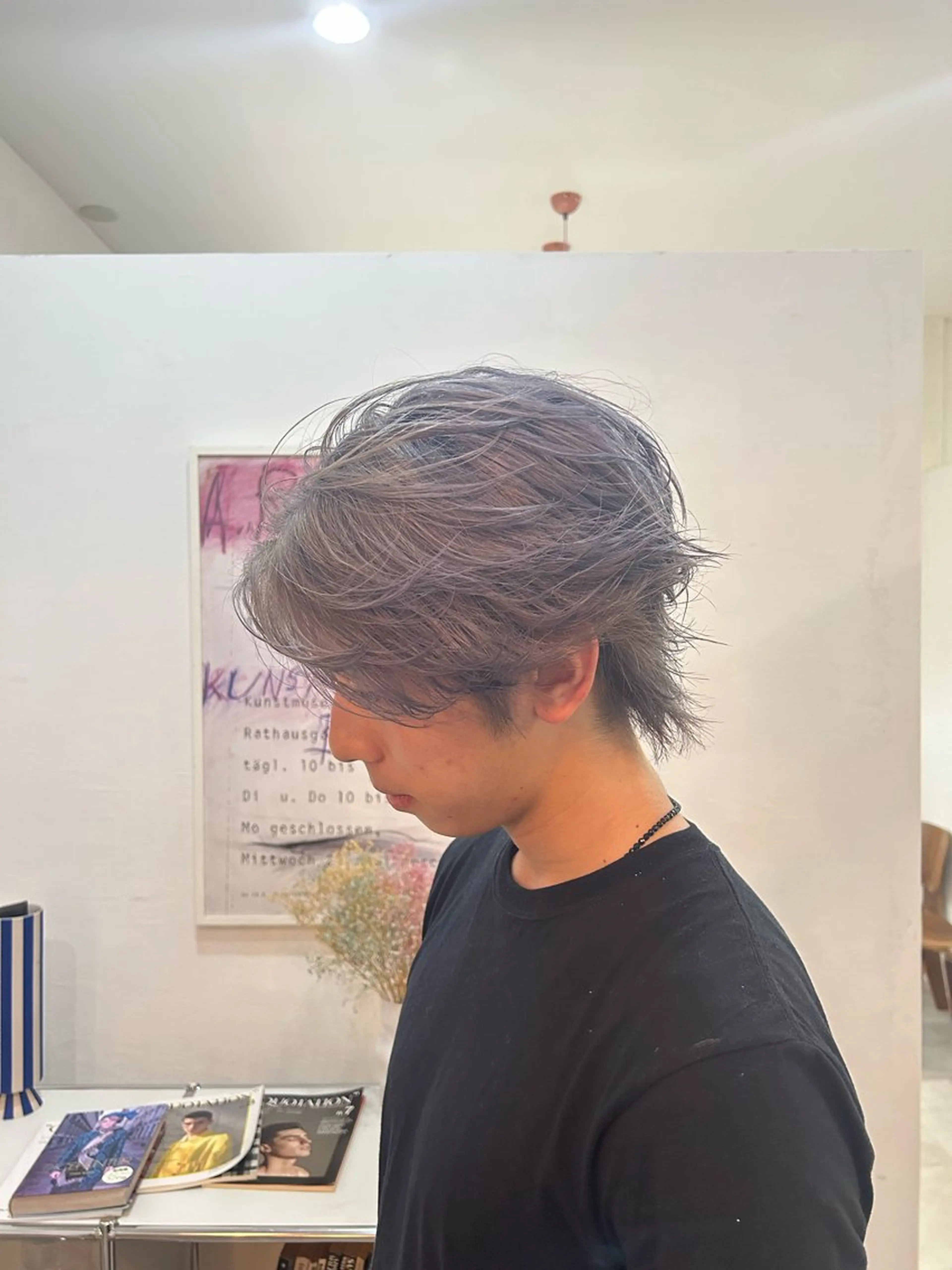 ブリーチリタッチ(根元のみ)＋カラーの写真