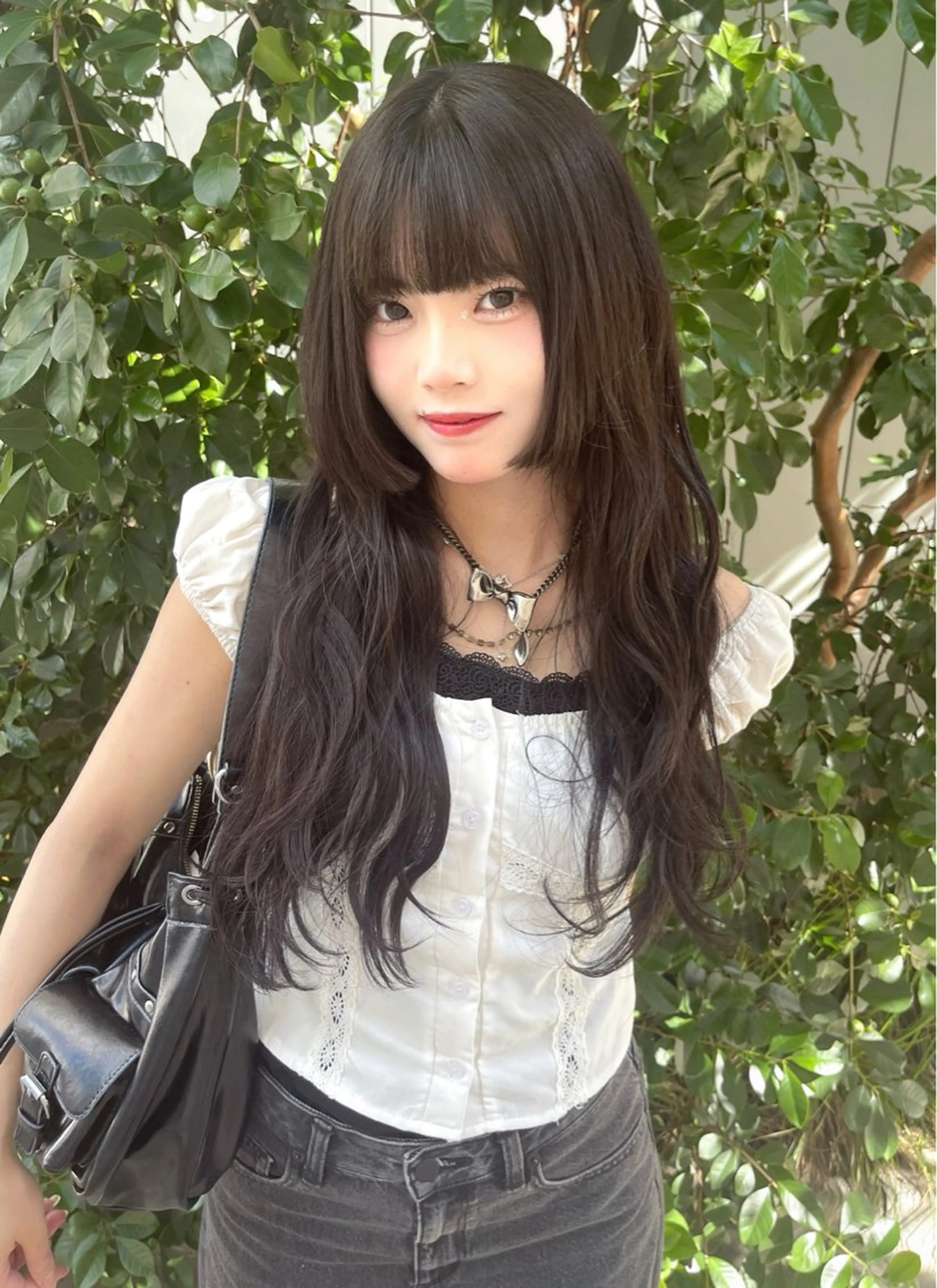 ロング カラー TENSHO 原宿　ハイトーンのヘアスタイル
