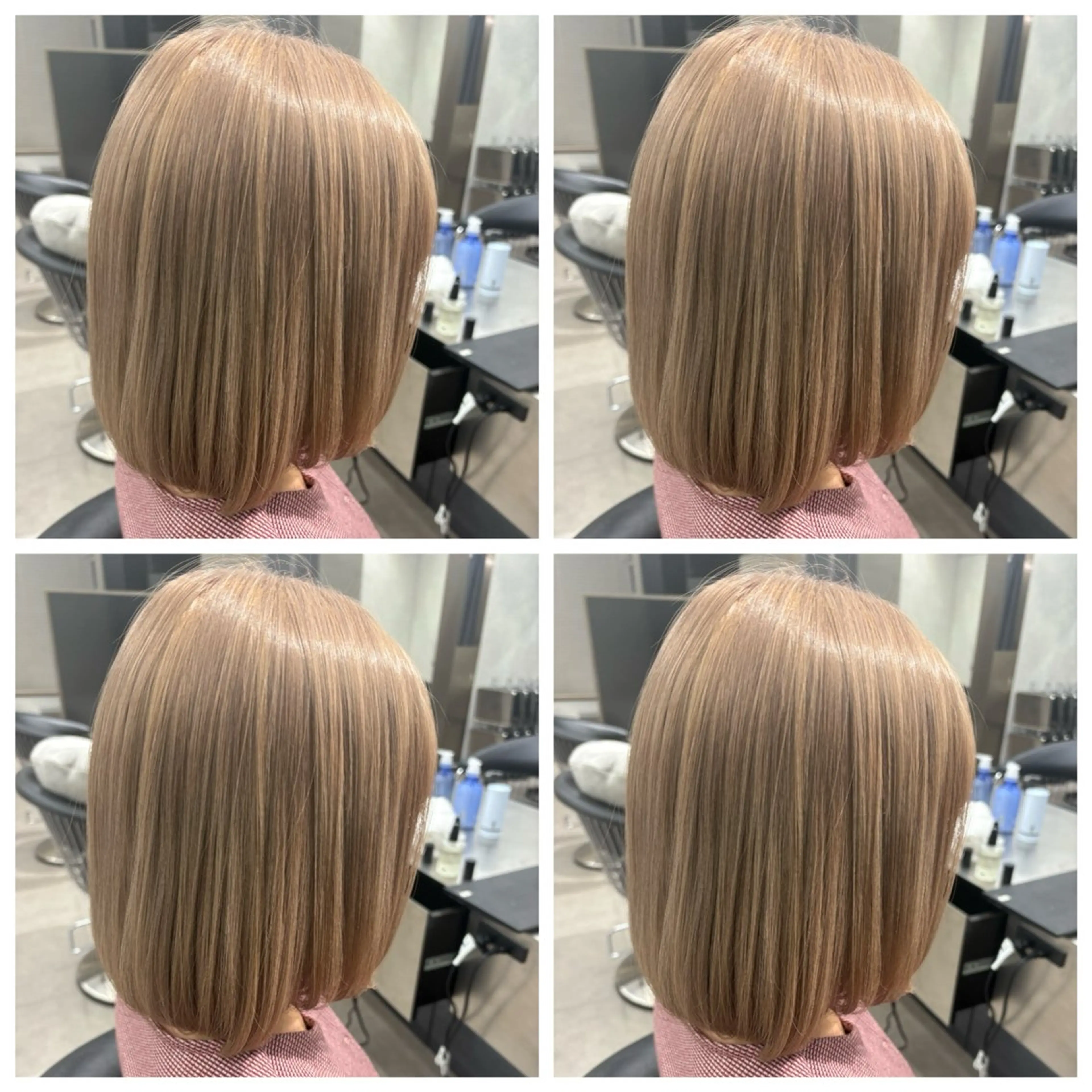 ミディアム カラー ヘアカラー モテ髪透明感カラー 💙髙良恵美👑のヘアスタイル