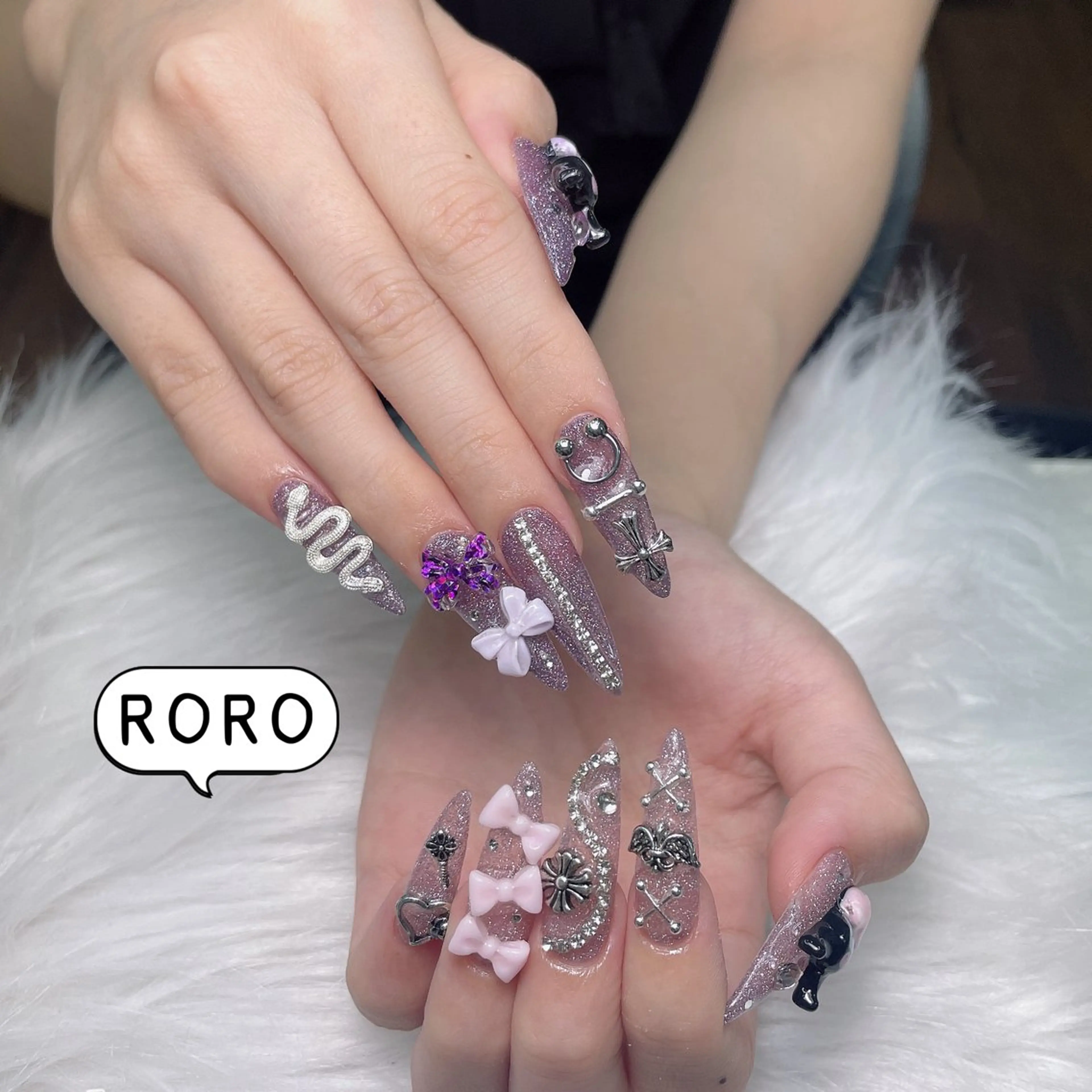 ネイル ハート 韓国ネイル 夏ネイル ワンホンネイル ハンドネイル Melody Nail所属・Melody  3D/スカルプ専門店のネイルデザイン