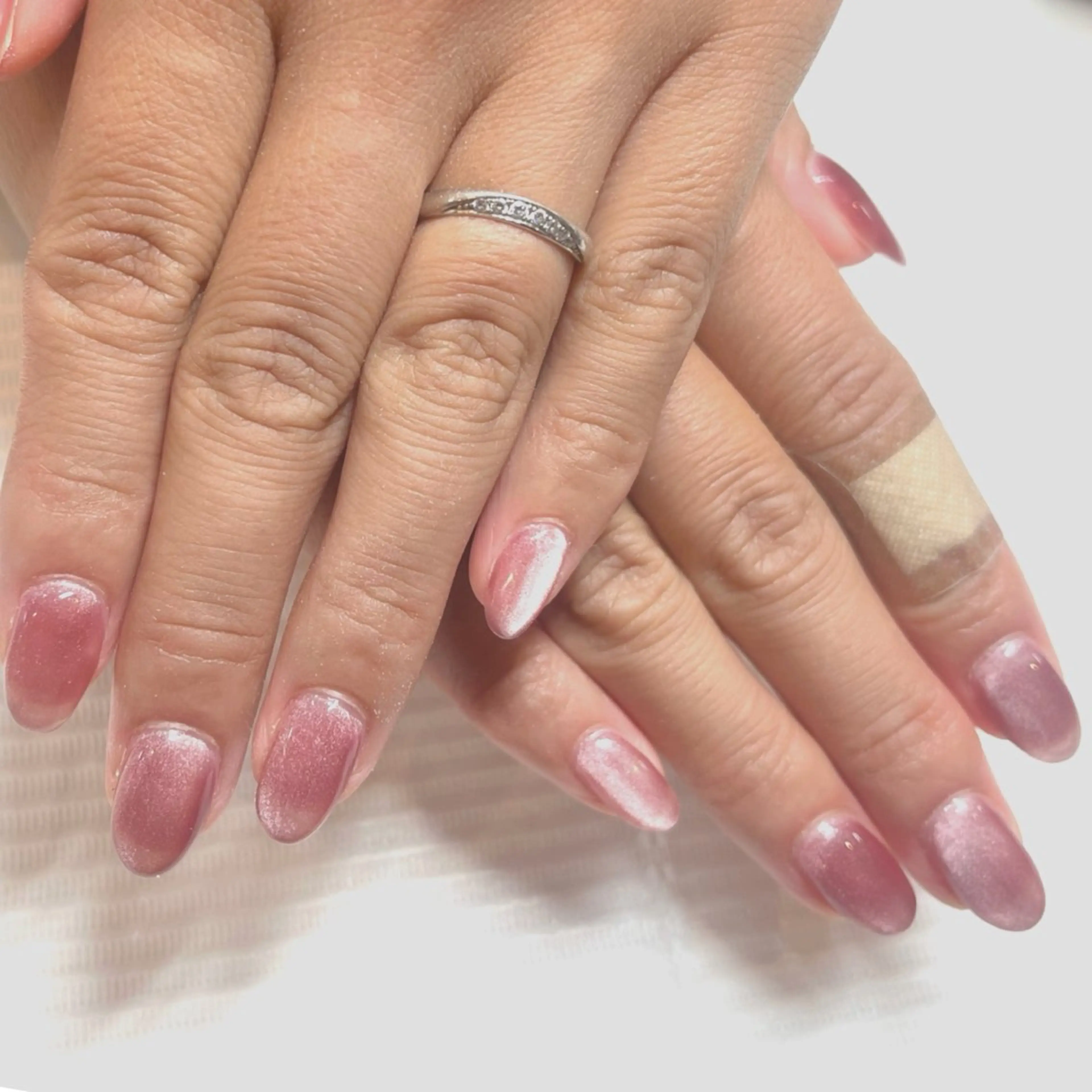 ネイル マグネットネイル ワンカラーネイル ハンドネイル nail patio yukiのネイルデザイン