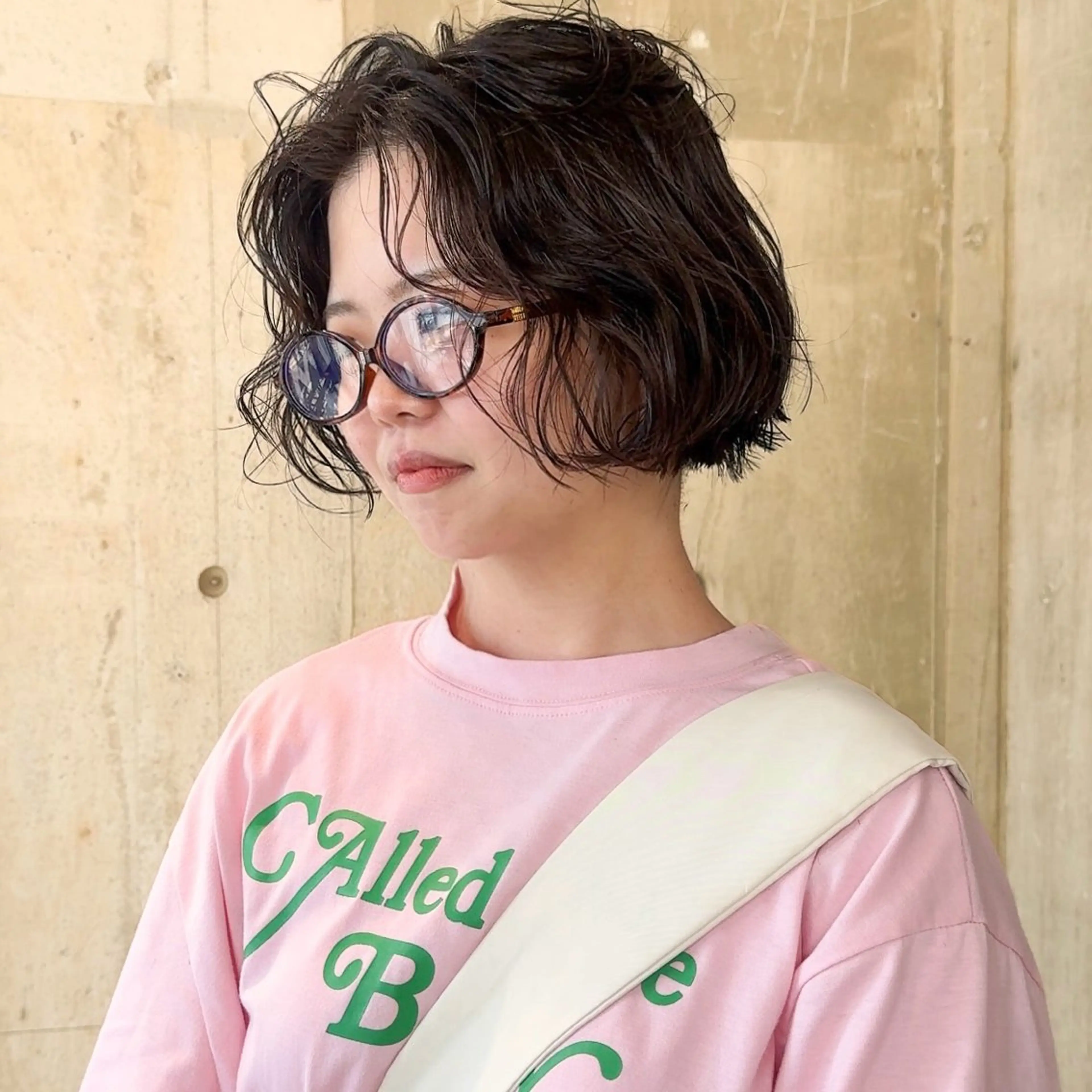 ショート パーマ ボブ パーマ 🍈yurina パーマ🍈のヘアスタイル