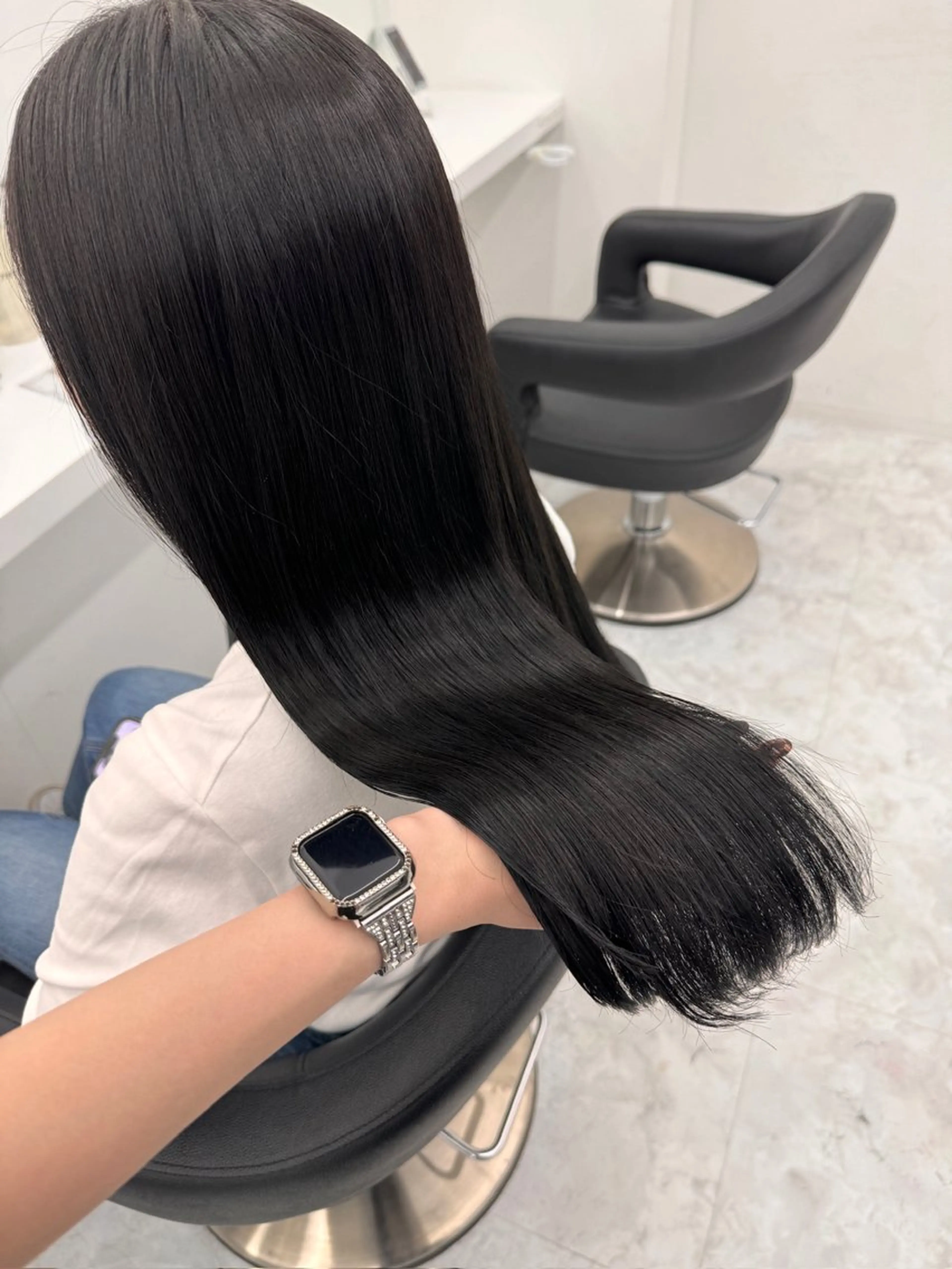 ロング カラー カット ヘアカラー トリートメント ヘッドスパ ヘアセット 💖透明感カラー＆暗 髪専門💖Akariのヘアスタイル