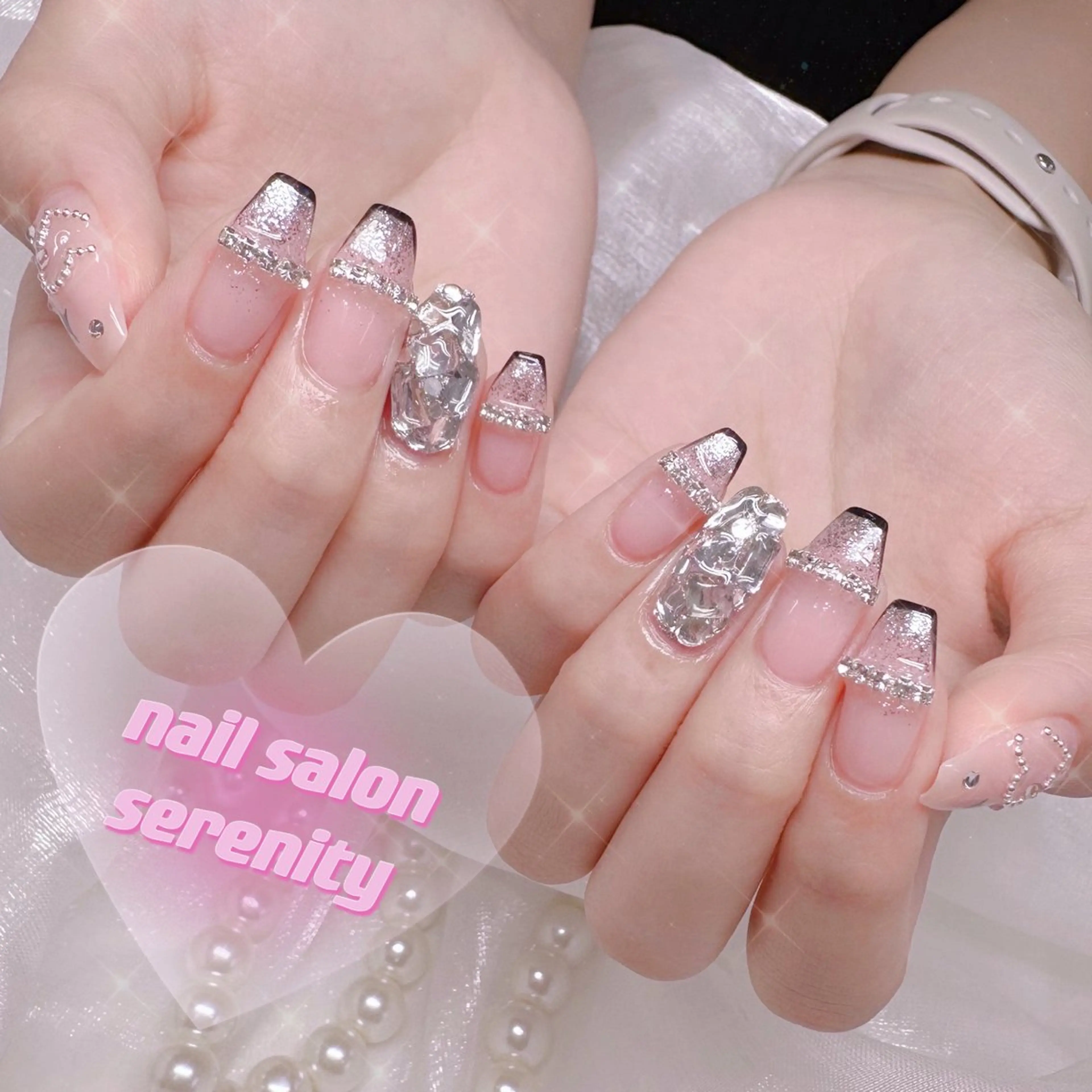ネイル ハンドネイル ハンドケア ✨Serenity ワンホンネイルのネイルデザイン