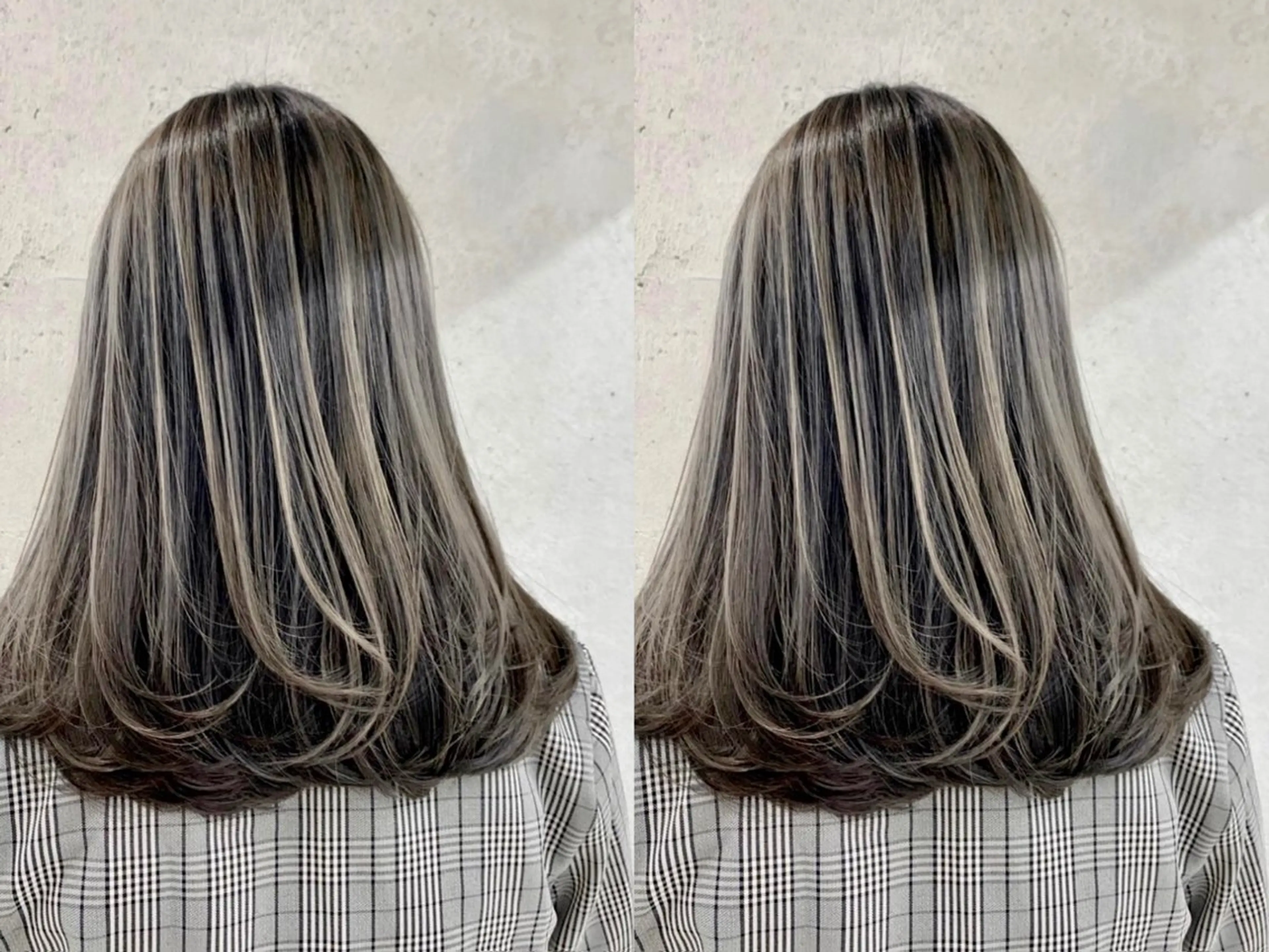 ミディアム カラー ハイライトカラー ハイライト ヘアカラー トリートメント 髪質改善カラー指名 No.1松川匠のヘアスタイル