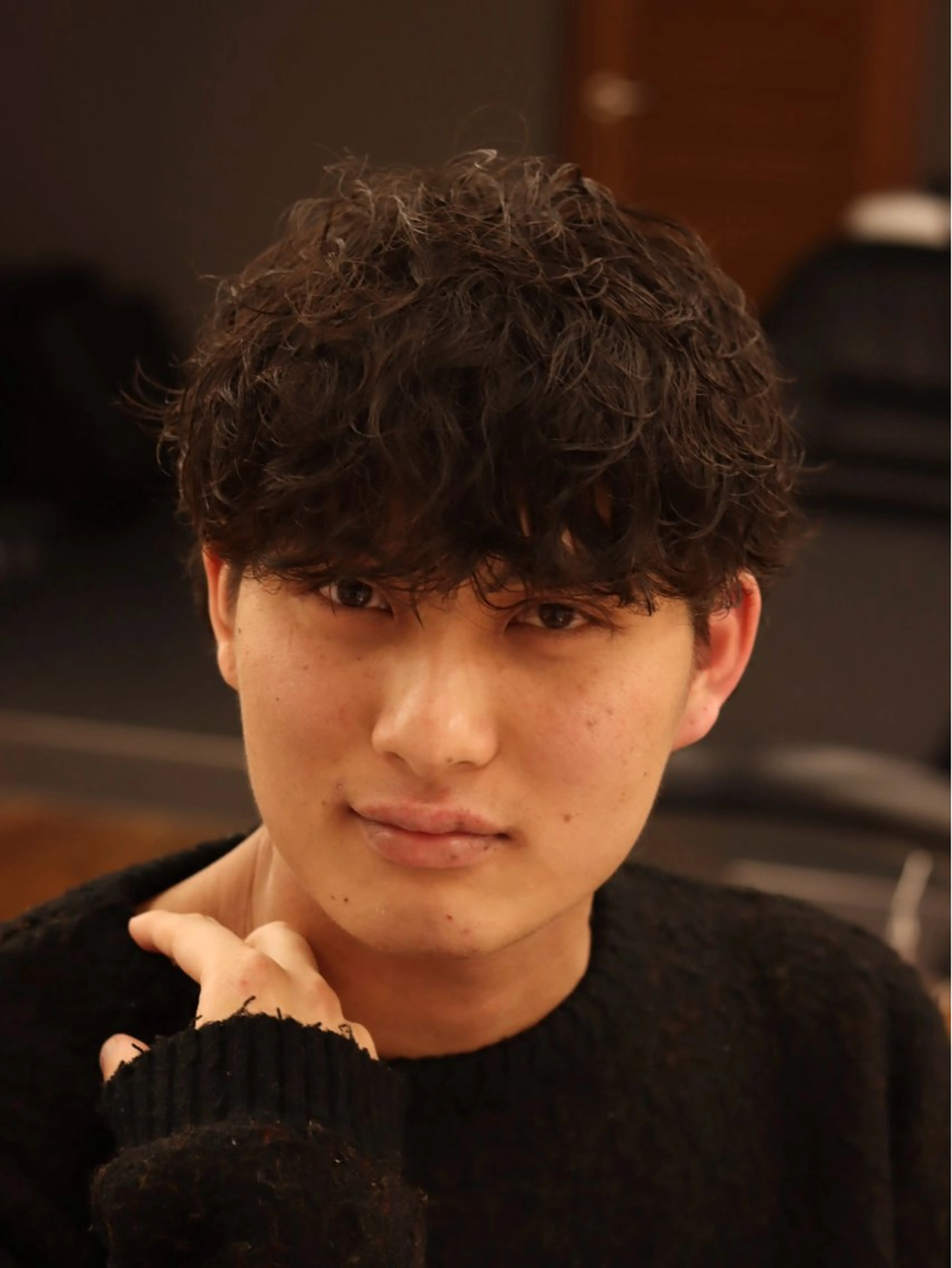 ショート メンズ メンズパーマ カット パーマ メンズサロン✂️ スキンフェード伊藤陸のヘアスタイル