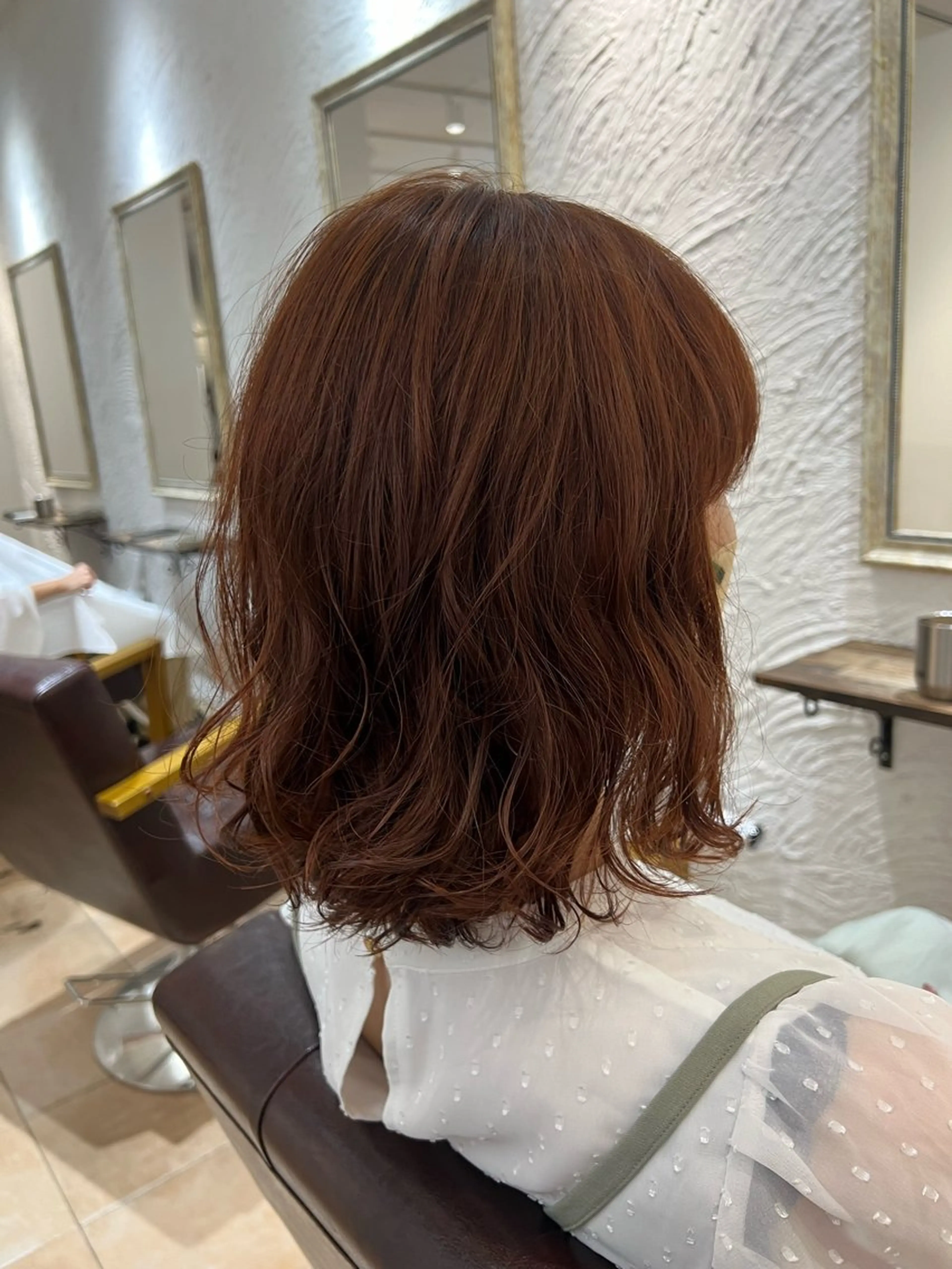 ミディアム カラー 🥀韓国ヘア🥀 宮津真菜のヘアスタイル