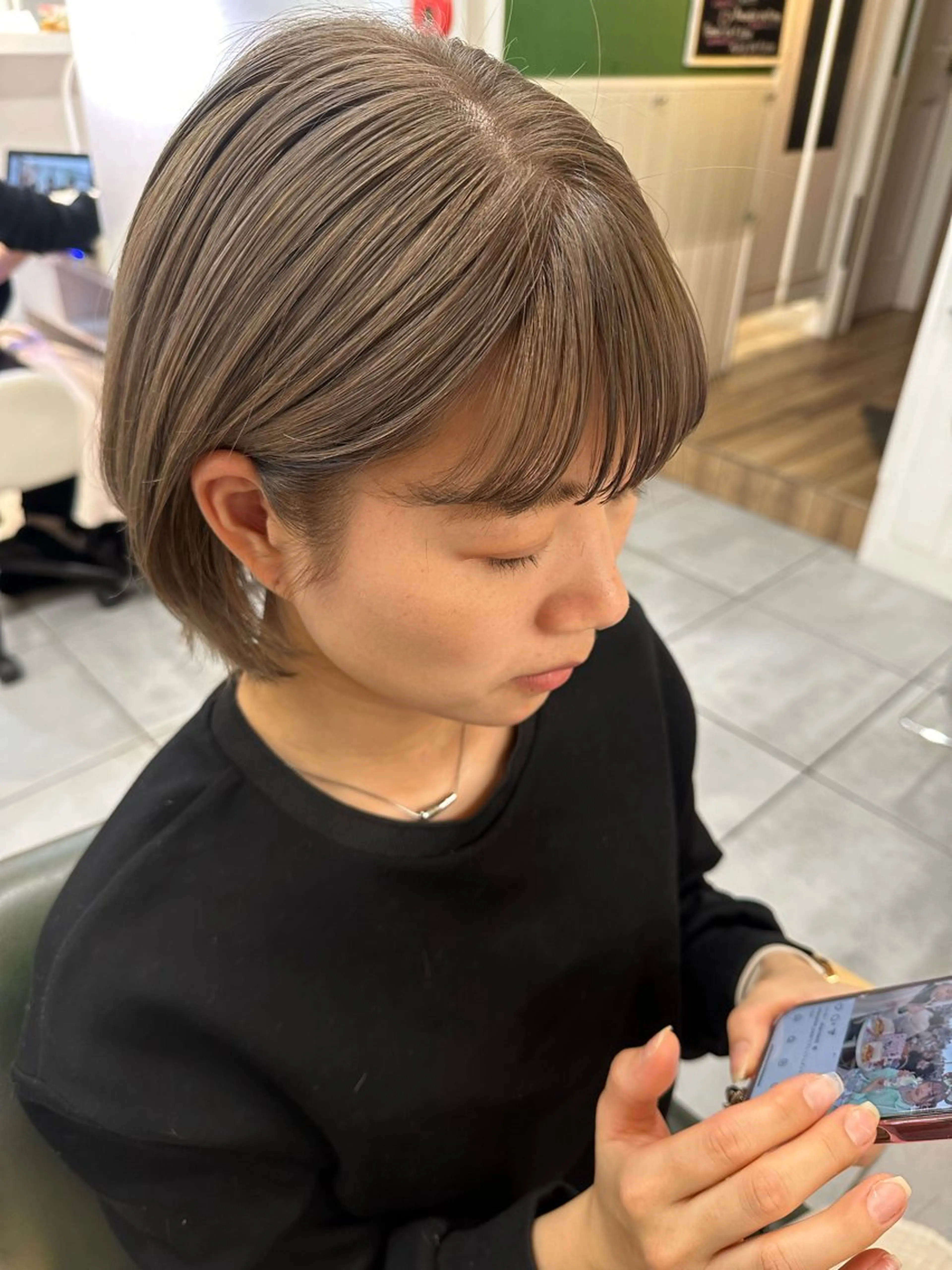 ショート カラー カット トリートメント fukuyasu rikaのネイルデザイン