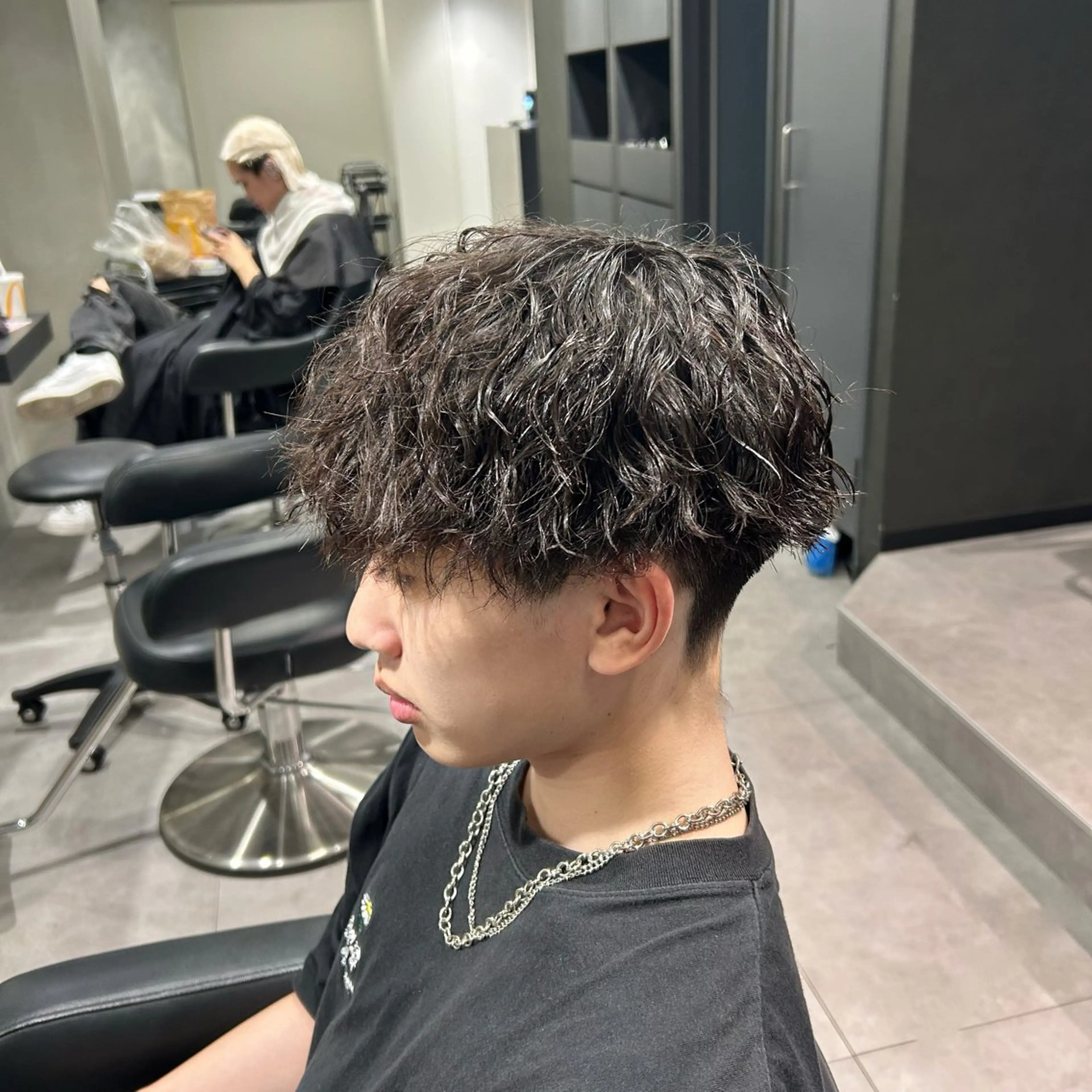 ショート パーマ メンズ カット パーマ 🔱波巻きパーマ🔱 しゅうとのヘアスタイル