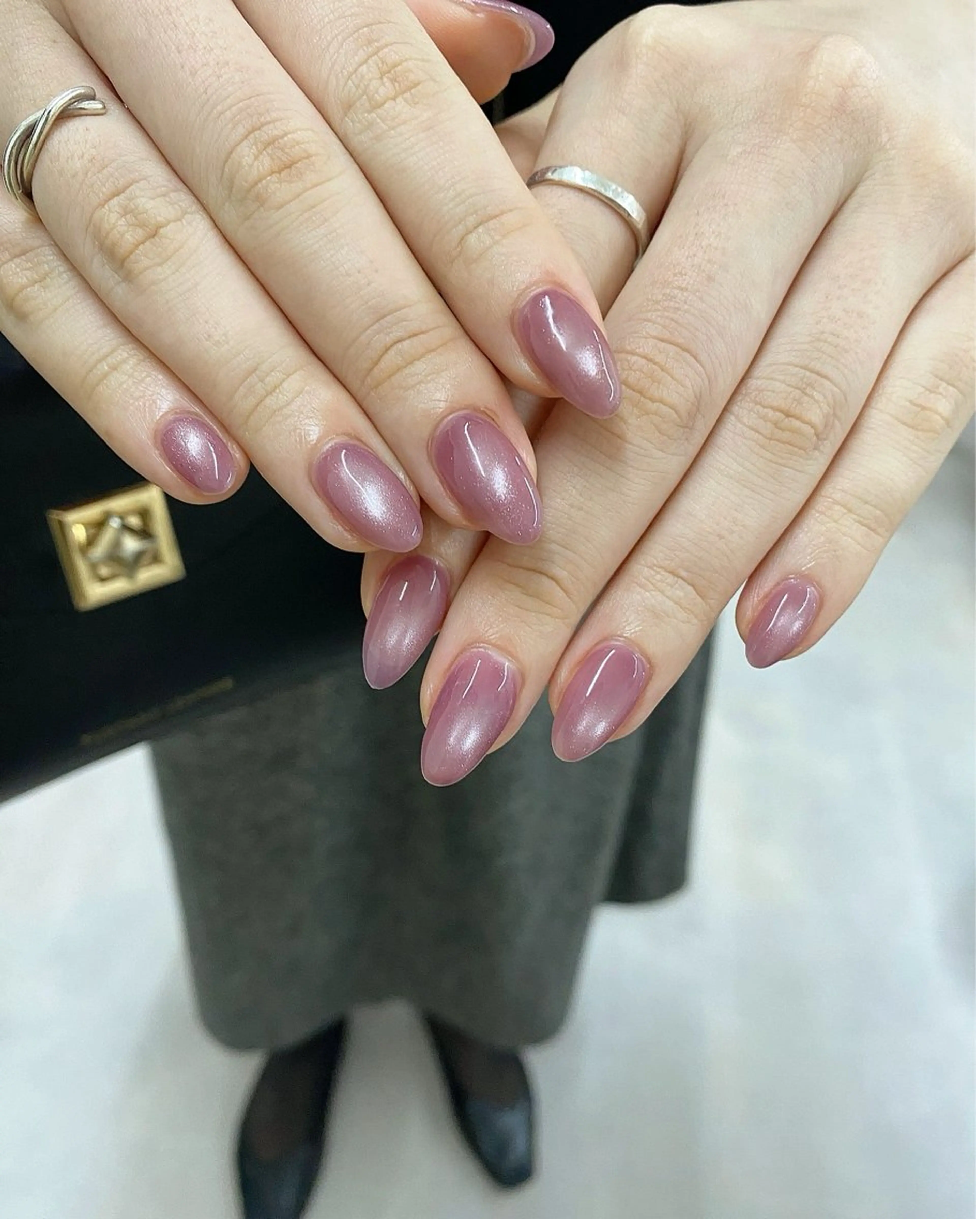 ネイル ハンドネイル ニュアンス / 鉱物 natsukiのネイルデザイン