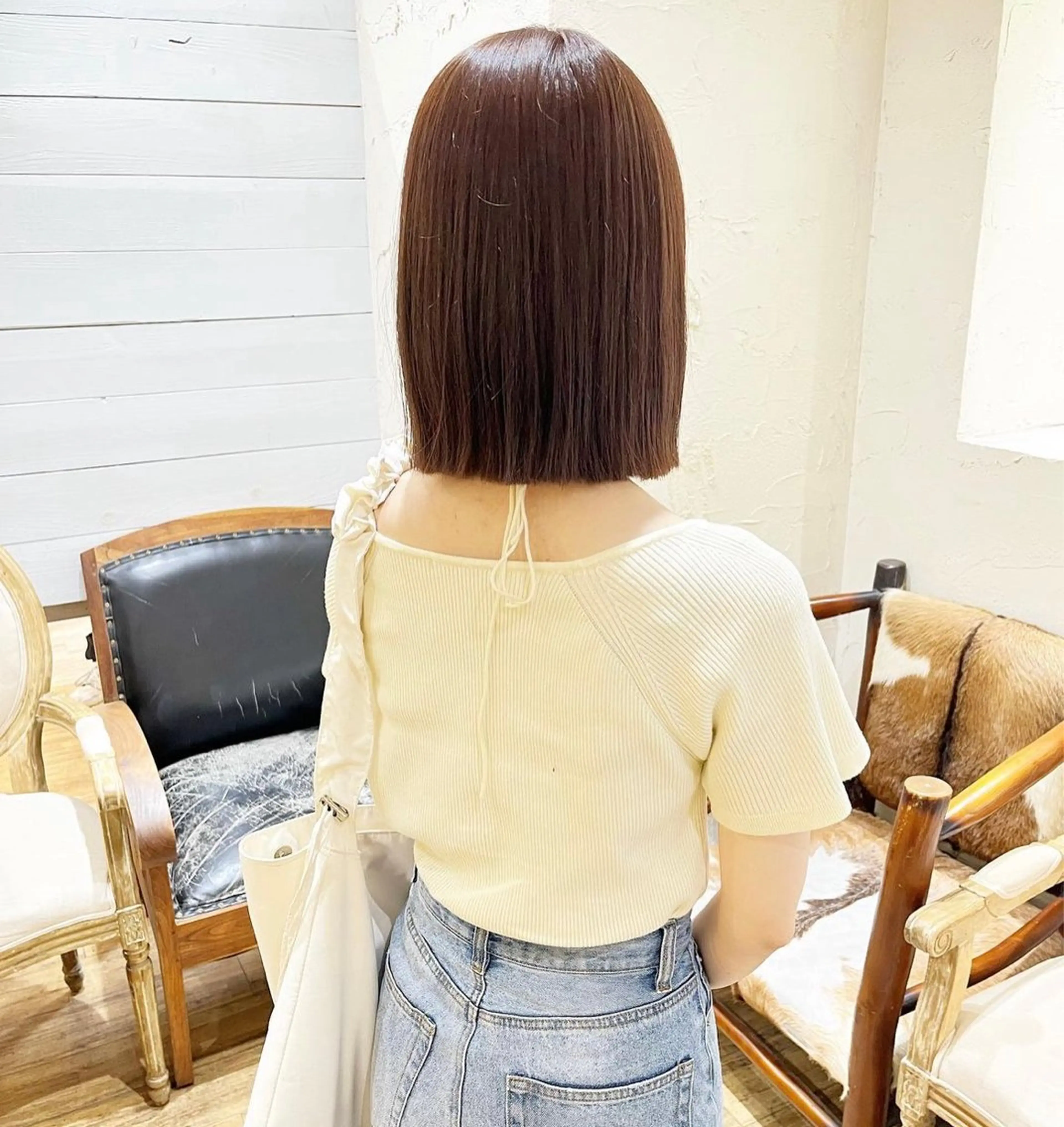 カラー ブラウンカラー オレンジ オレンジブラウン Honoka👧🏼 カットモデル募集中のヘアスタイル