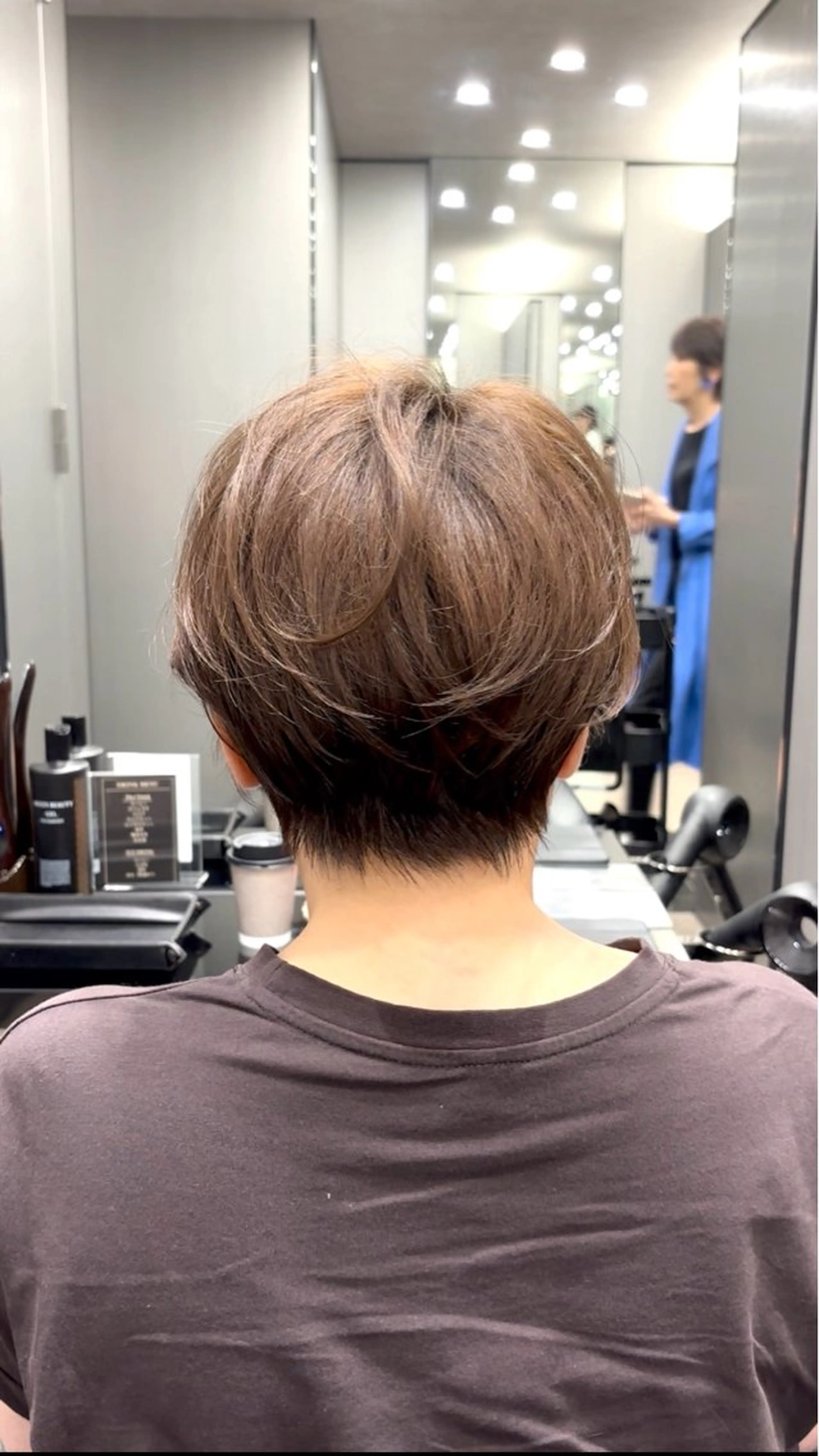 ショート ショートボブ ハンサムショート 丸みショート ボブ くびれヘア カット ヘアカラー HARUKI  MINATO Japan広島紙屋町店所属・hmj紙屋町店 脊戸智志のヘアスタイル