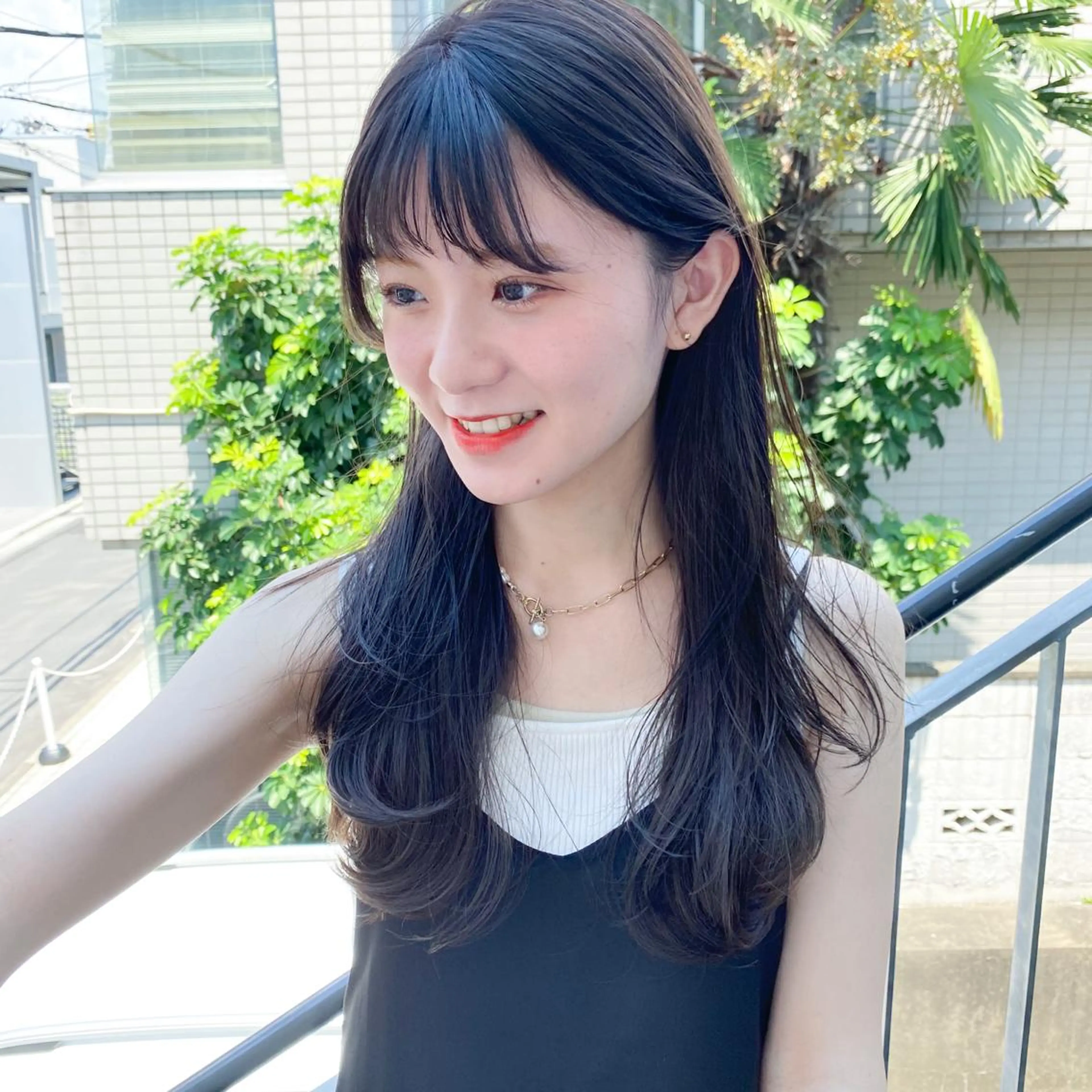 ロング カラー 艶髪ブリーチ 永井竜也のヘアスタイル