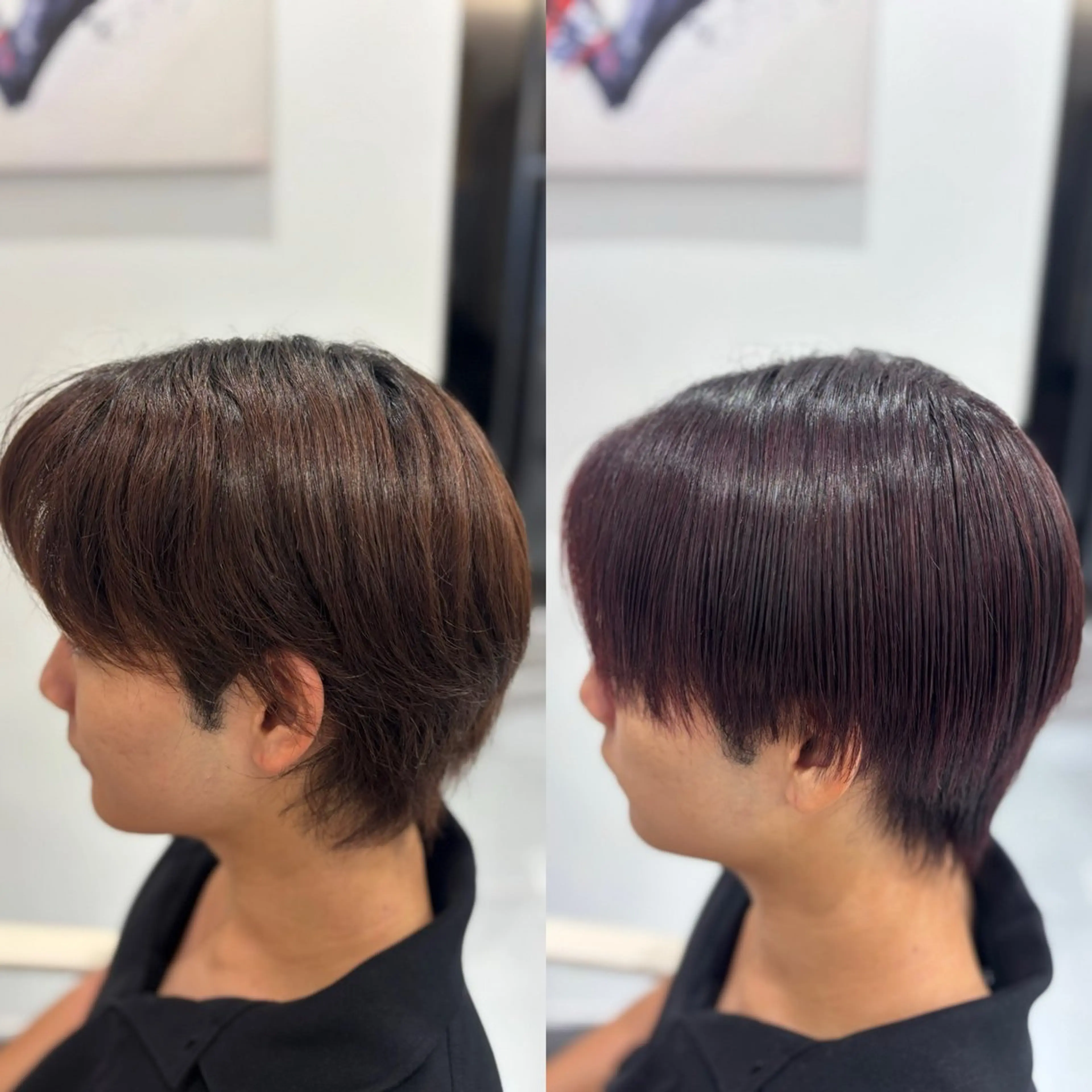 ショート カラー メンズ カット ヘアカラー メンズ特化韓国風 パーマスタイル/りんのヘアスタイル