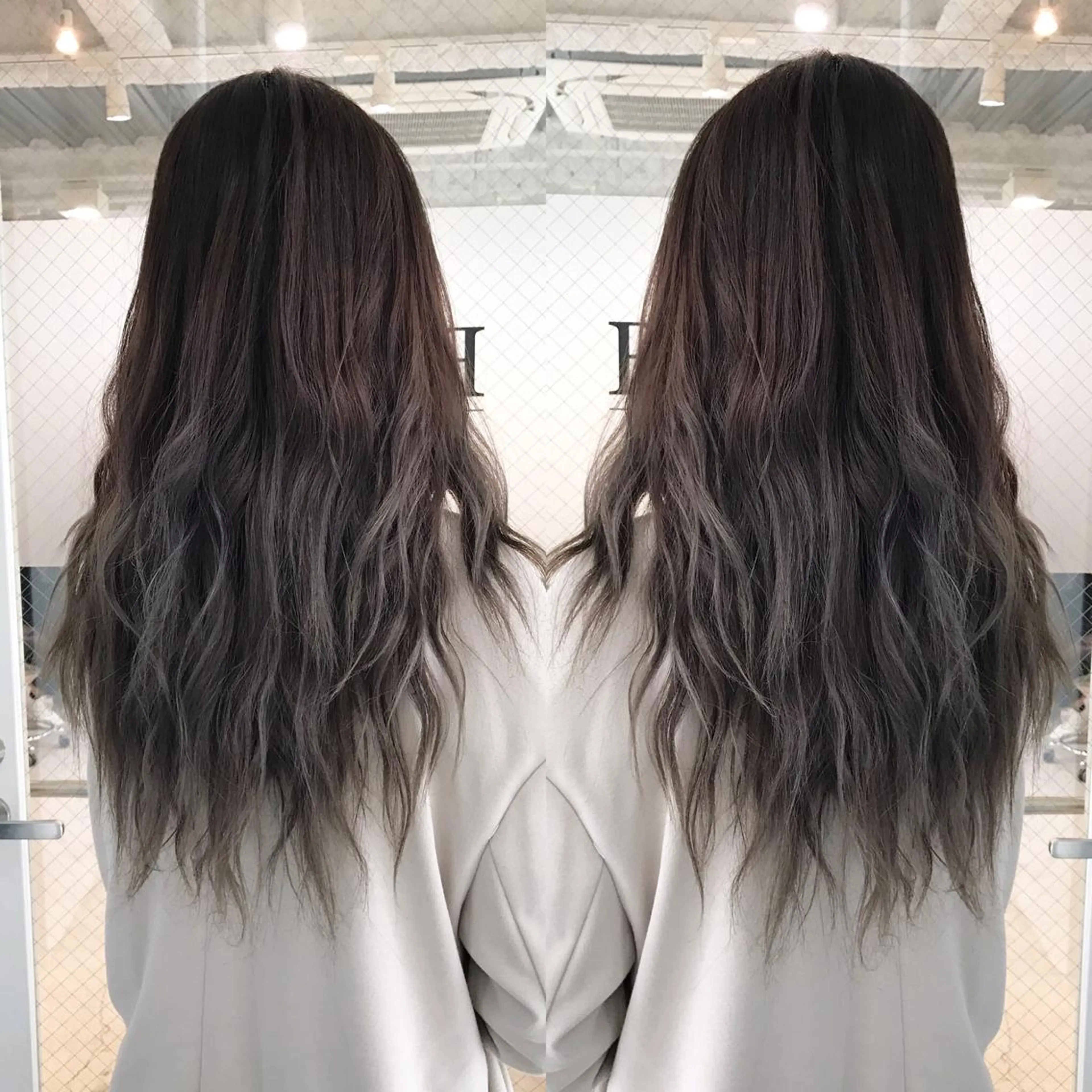 ロング カラー ヘアアレンジ ヘアカラー トリートメント BANK'S hair所属・💐ケラチン 髪質改善寺坂雄飛💐のヘアスタイル