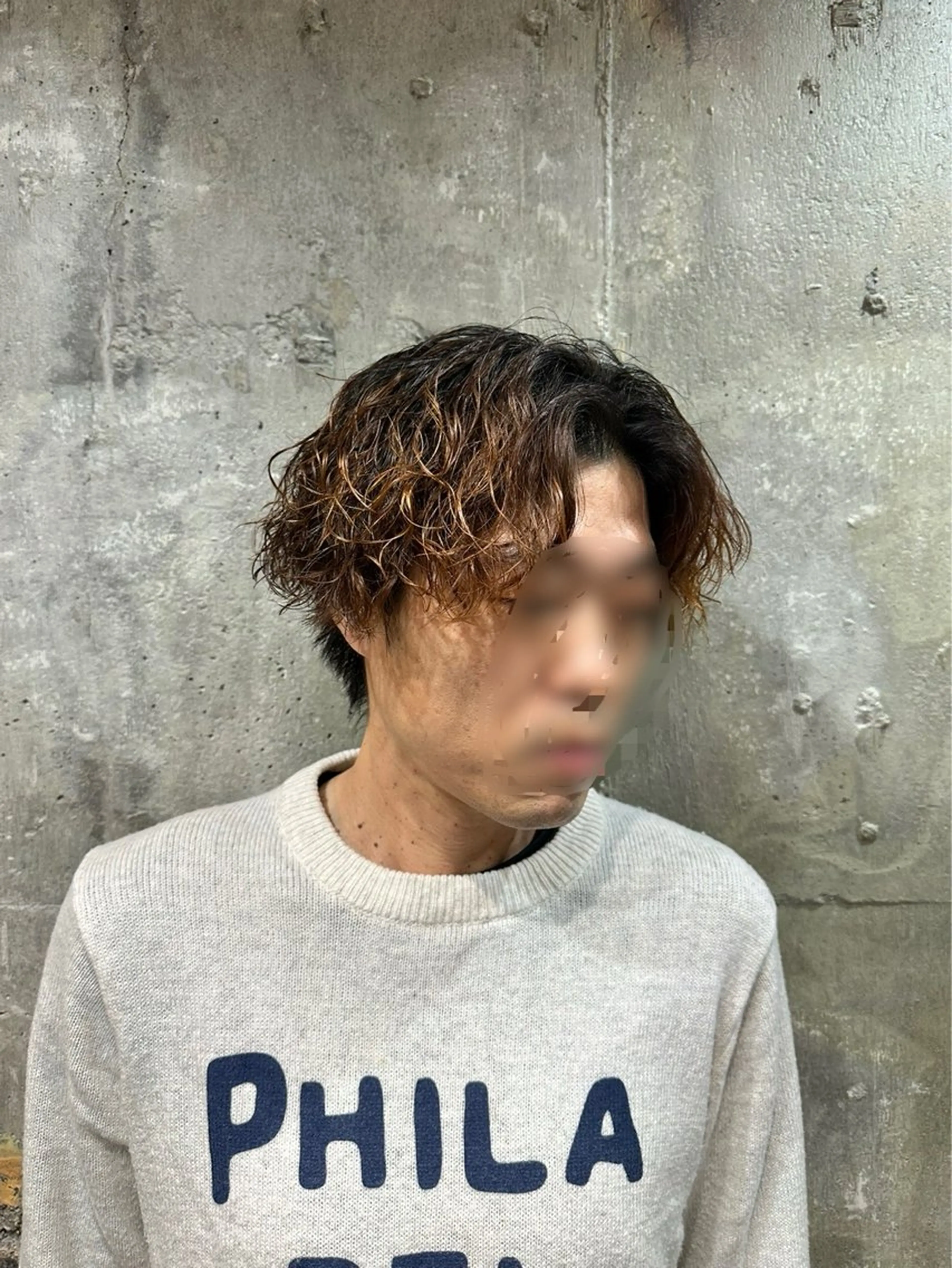 ショート パーマ メンズ メンズパーマ スパイラルパーマ メンズサロン alfRed白井のヘアスタイル