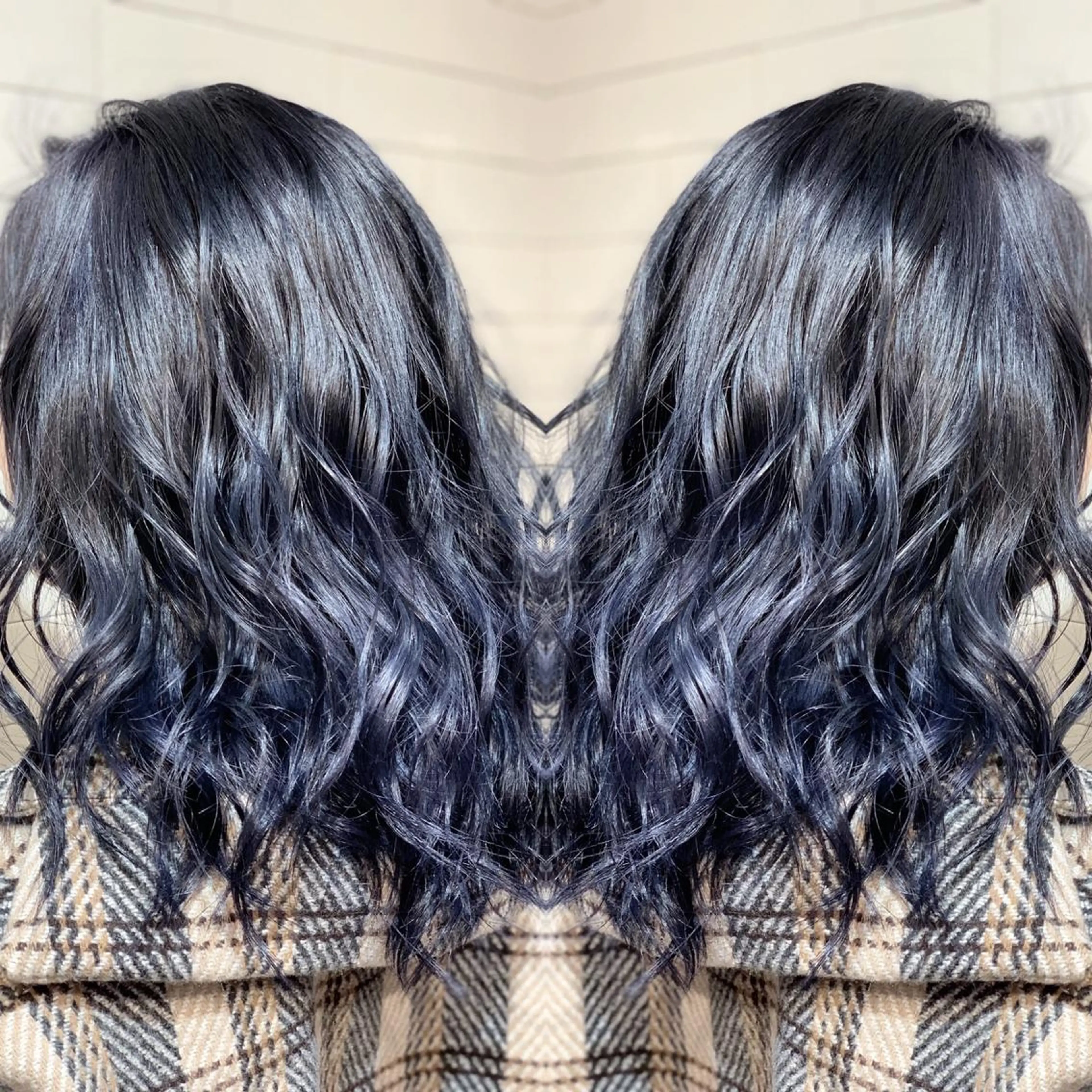 ミディアム カラー ヘアアレンジ 髪質改善×ハイトーン 中田啄也のヘアスタイル