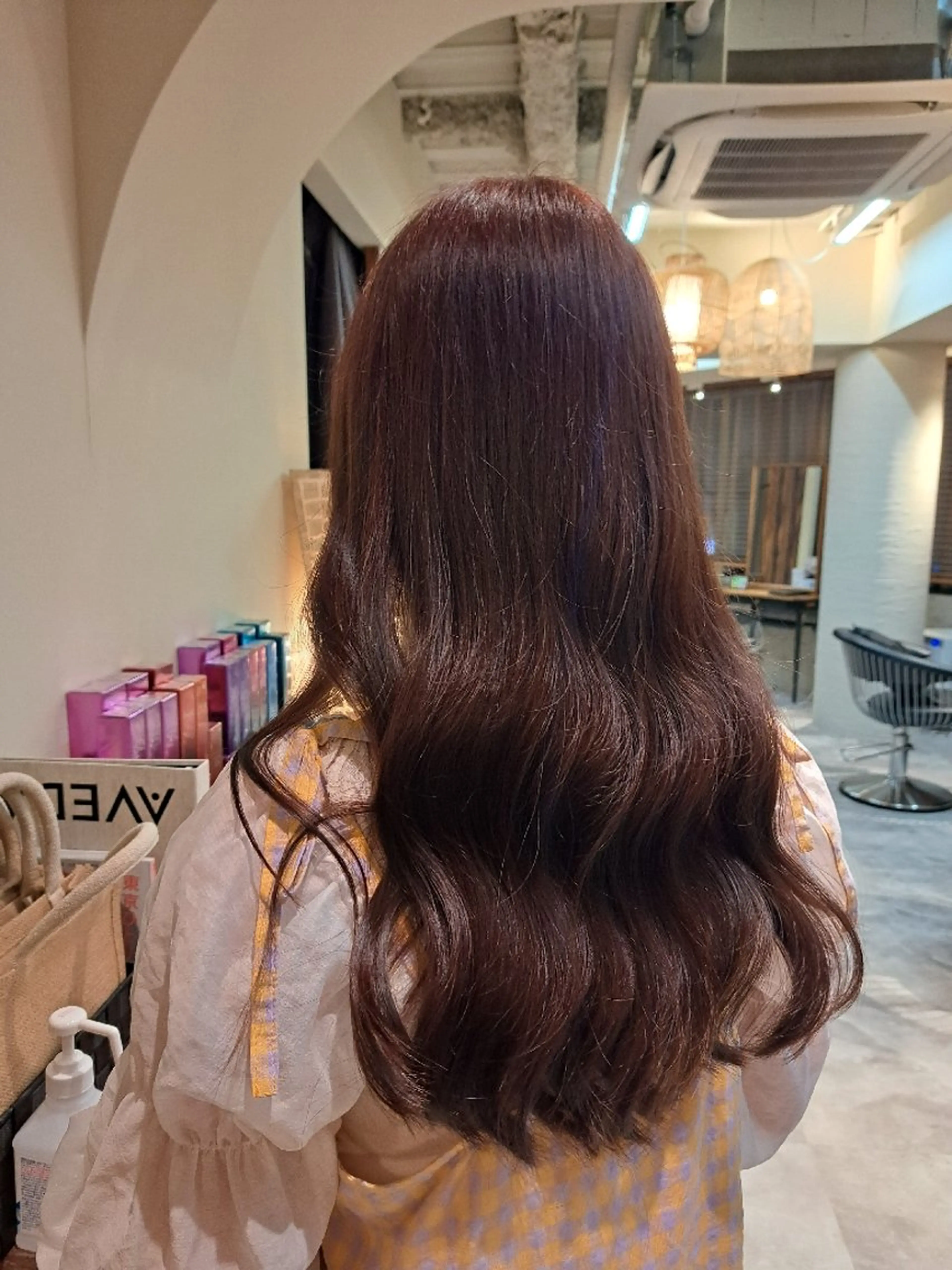 ロング カラー ベージュカラー ピンクカラー ピンクベージュ カットモデル募集❣️ 池袋💇Annaのヘアスタイル