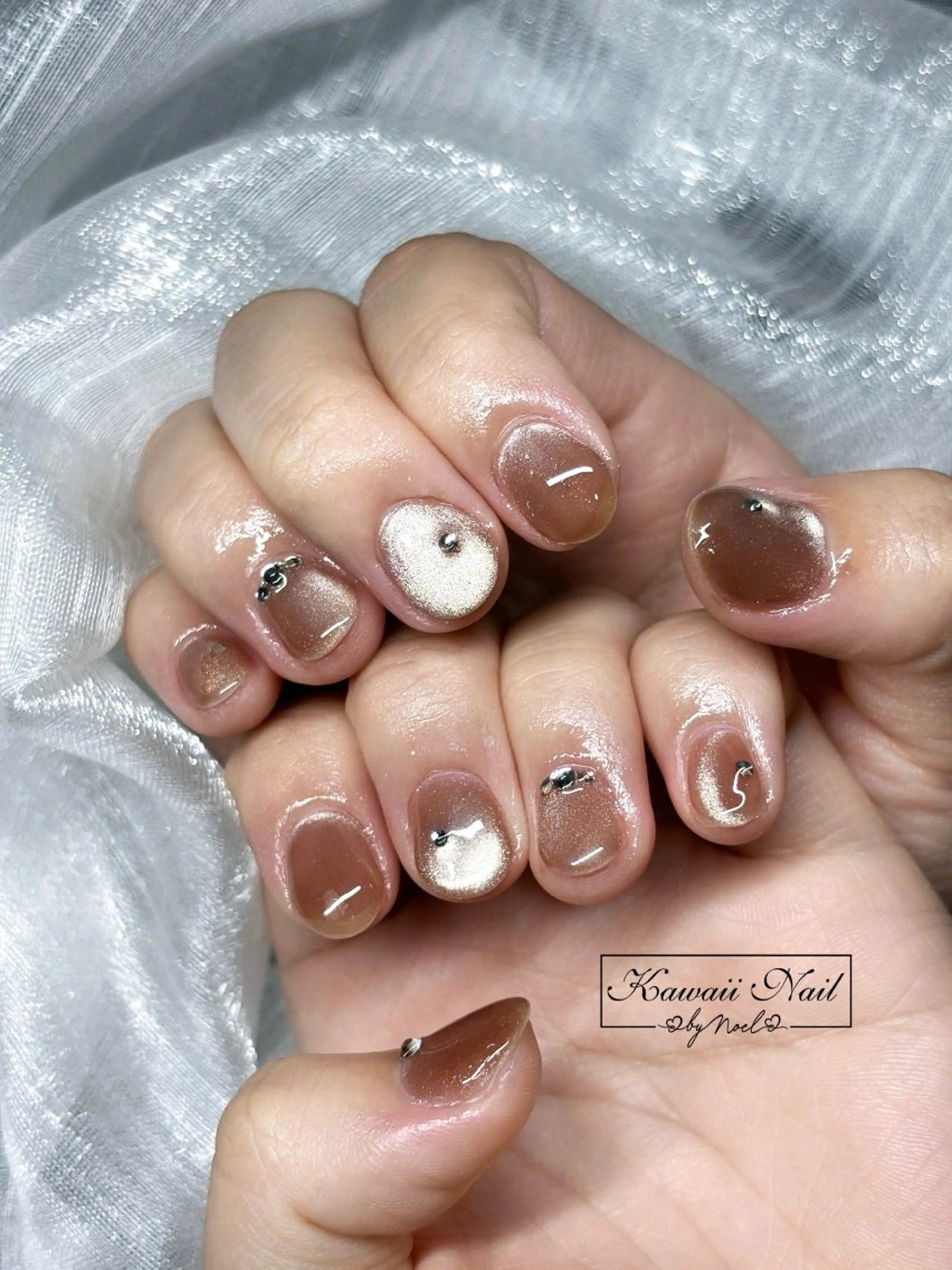 ネイル アートネイル フットネイル フレンチネイル ジェルネイル 韓国ネイル ハンドネイル フットネイル ハンドケア Kawaii Nail Salon所属・Kawaii-jp Tomisatoのネイルデザイン