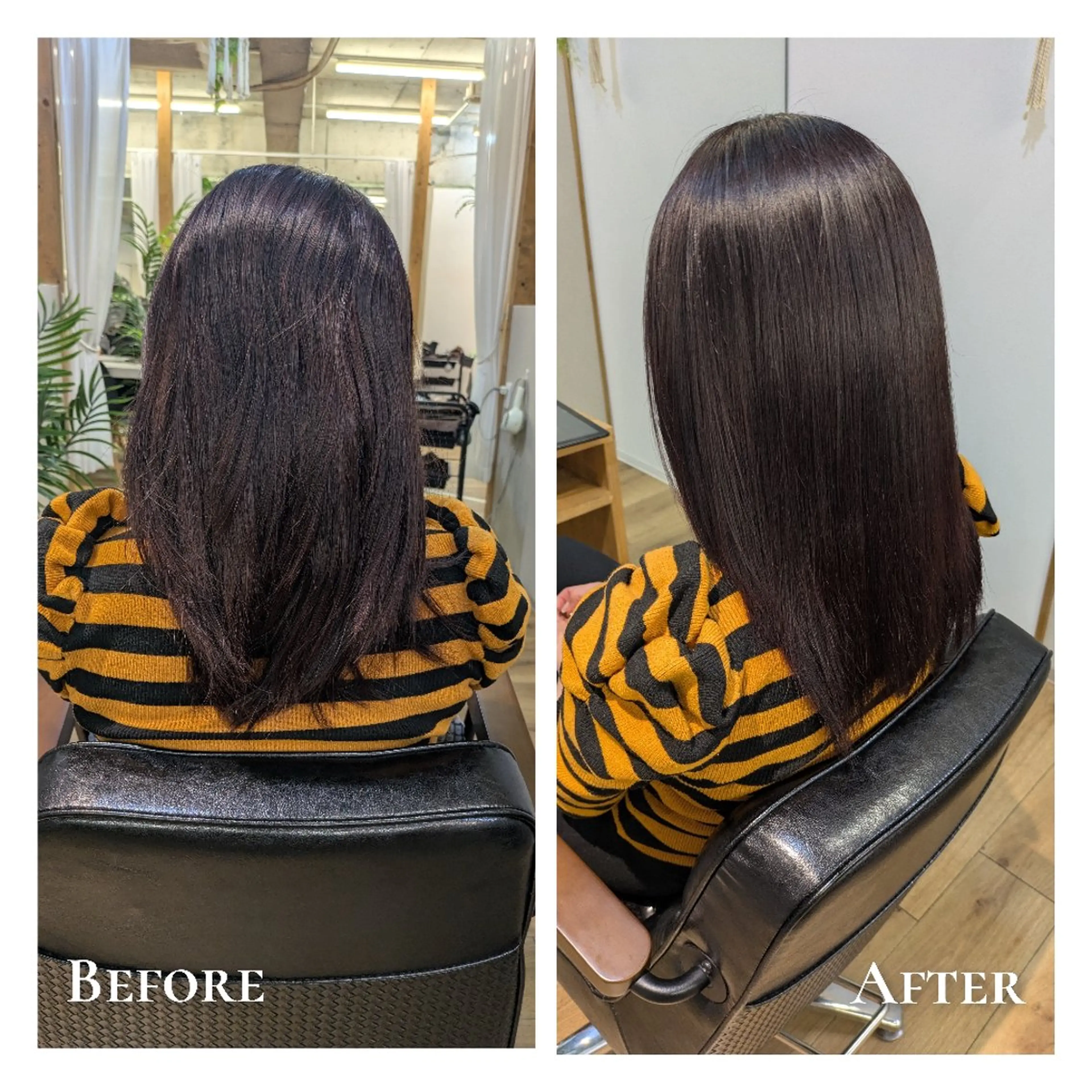 カラー 透明感カラー ラベンダーカラー ラベンダーピンク ピンクカラー 縮毛矯正 Cafu hair Tachi所属・有馬 葵のヘアスタイル