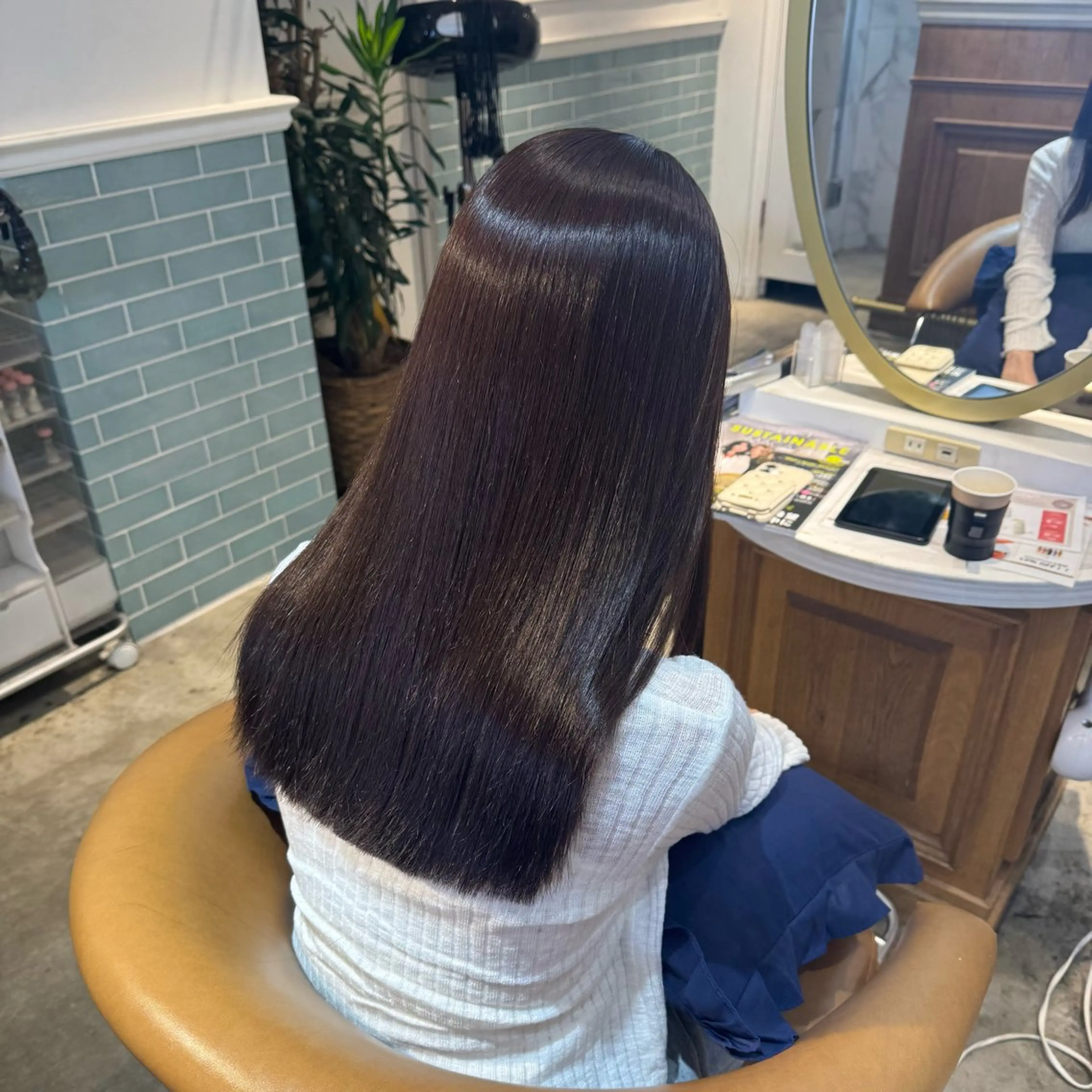 ロング 髪質改善 韓国風ヘア 縮毛矯正 カット 縮毛矯正 トリートメント ヘアセット 髪質改善/ボブ /韓国/erikoのヘアスタイル