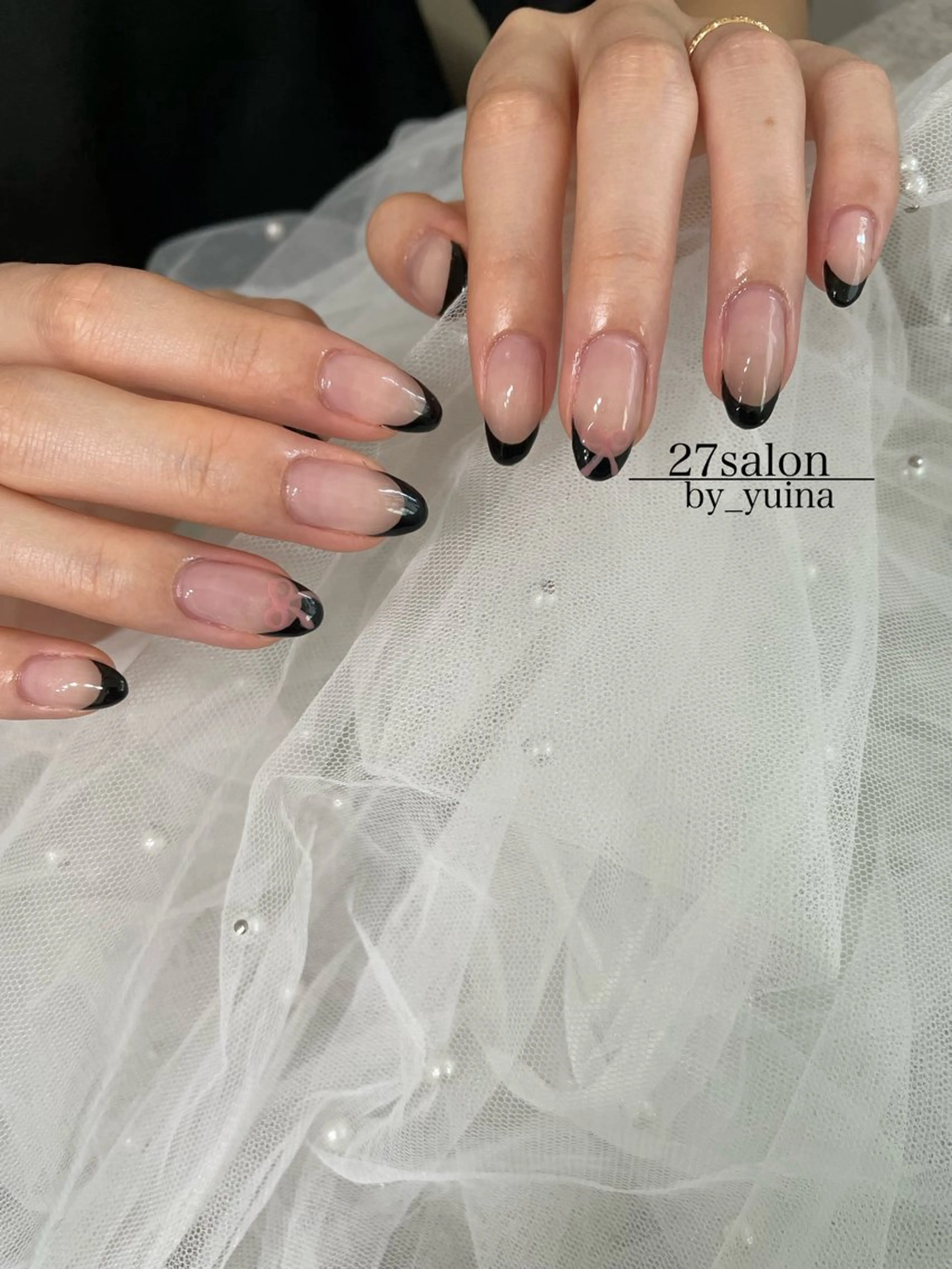 ネイル フレンチネイル ハンドネイル 27salon yuinaのネイルデザイン