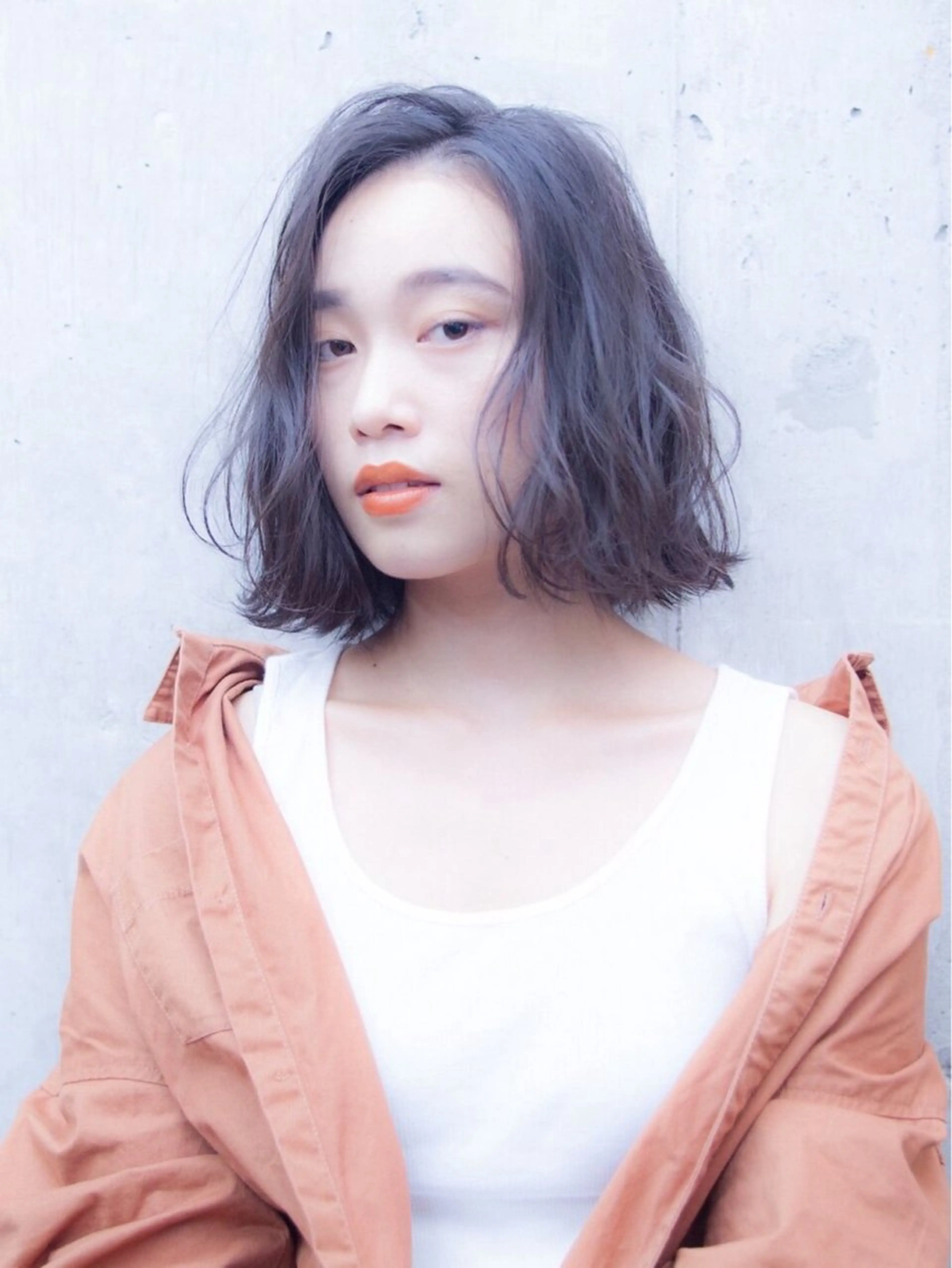 ミディアム カラー カット ヘアカラー トリートメント 高濃度水素/髪質改善 /柳原大輝のヘアスタイル