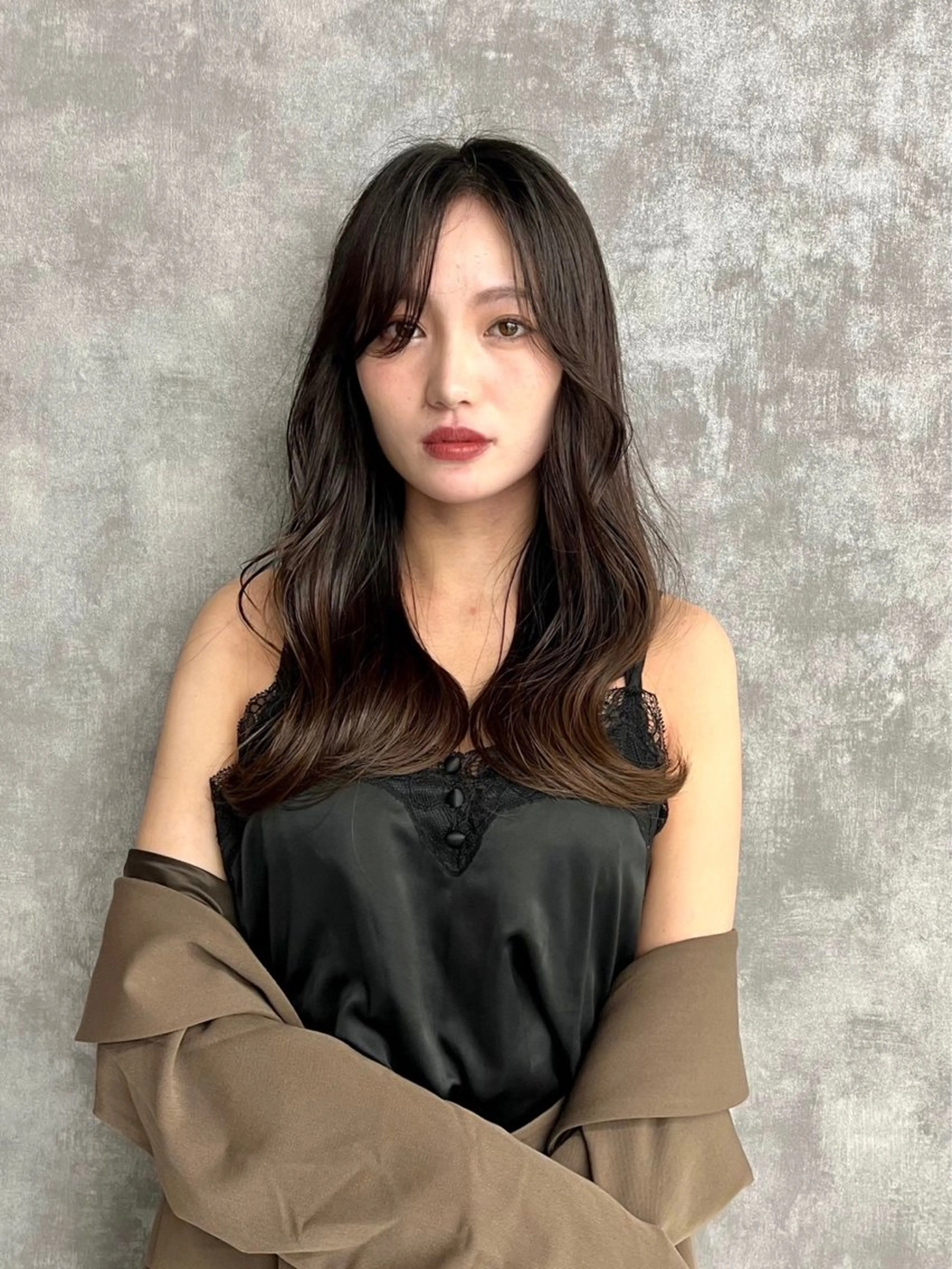 セミロング カラー ヘアアレンジ カット ヘアカラー トリートメント 🇰🇷韓国ヘア TAKUMI🐯💎のヘアスタイル