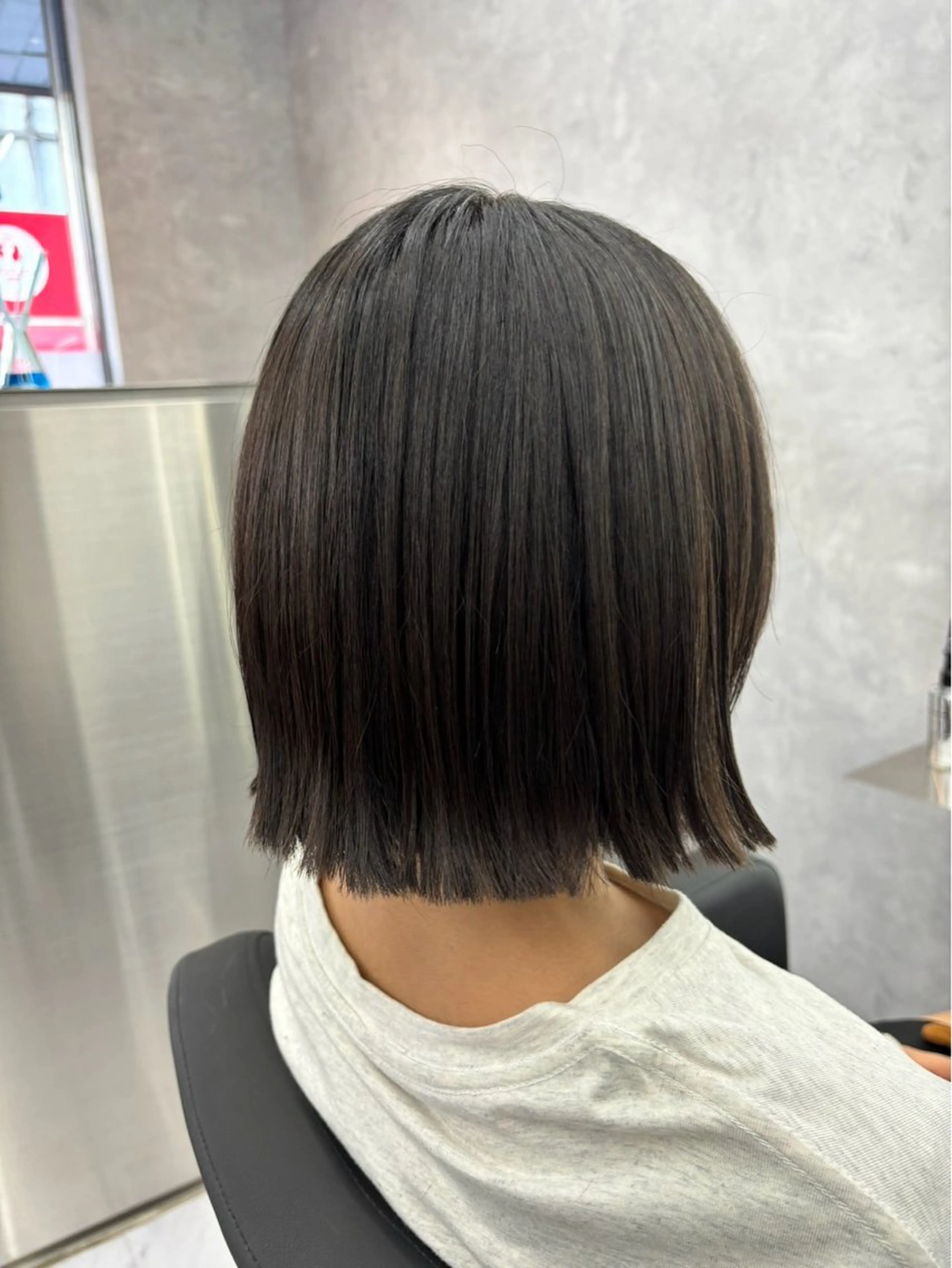 ミディアム 切りっぱなしボブ ボブ モテ髪❤️‍🔥 垢抜け美容師/駿瑛のヘアスタイル