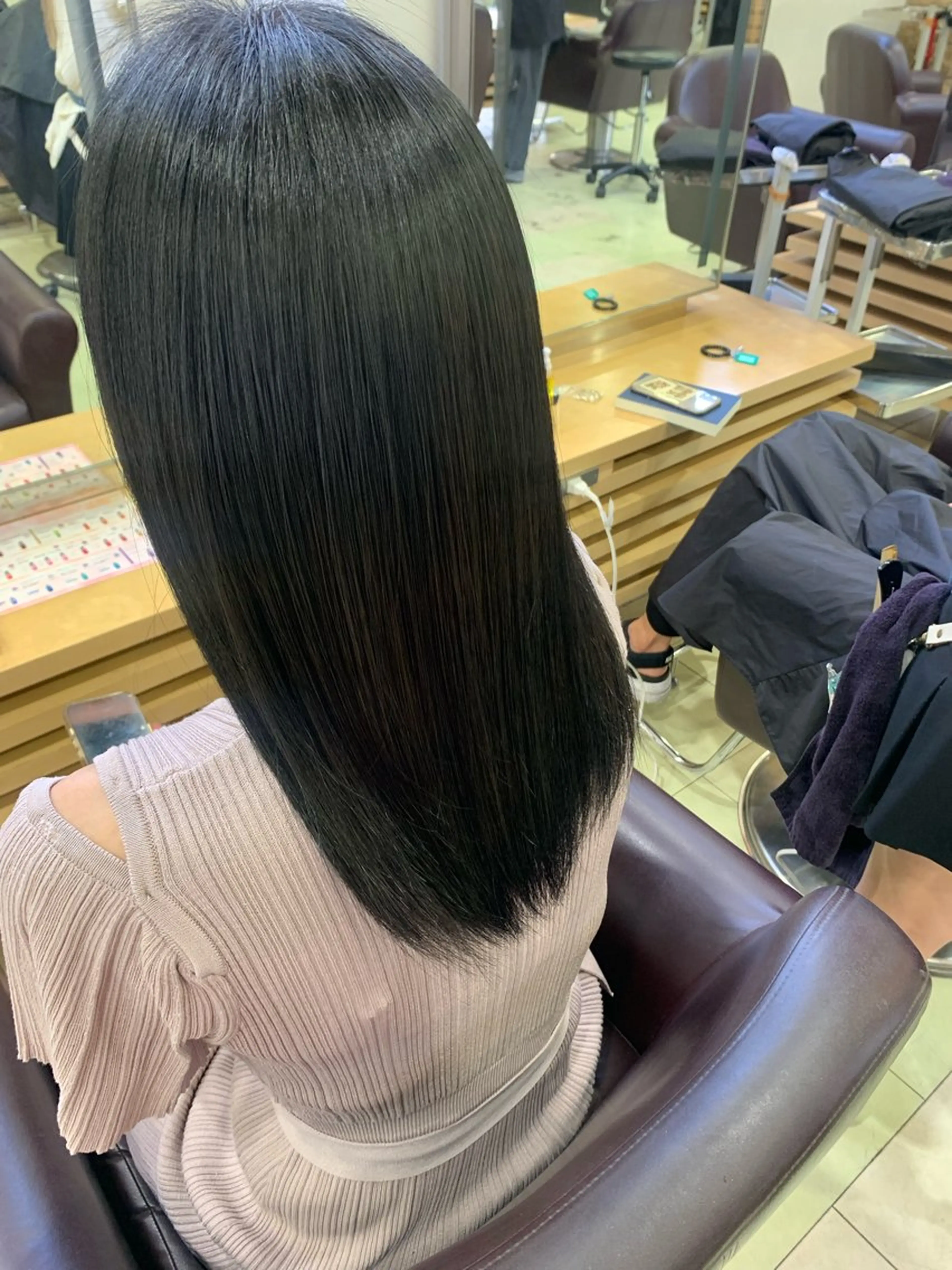 ロング カラー トリートメント メンズカットパーマ 【フェザーパーマ】のヘアスタイル