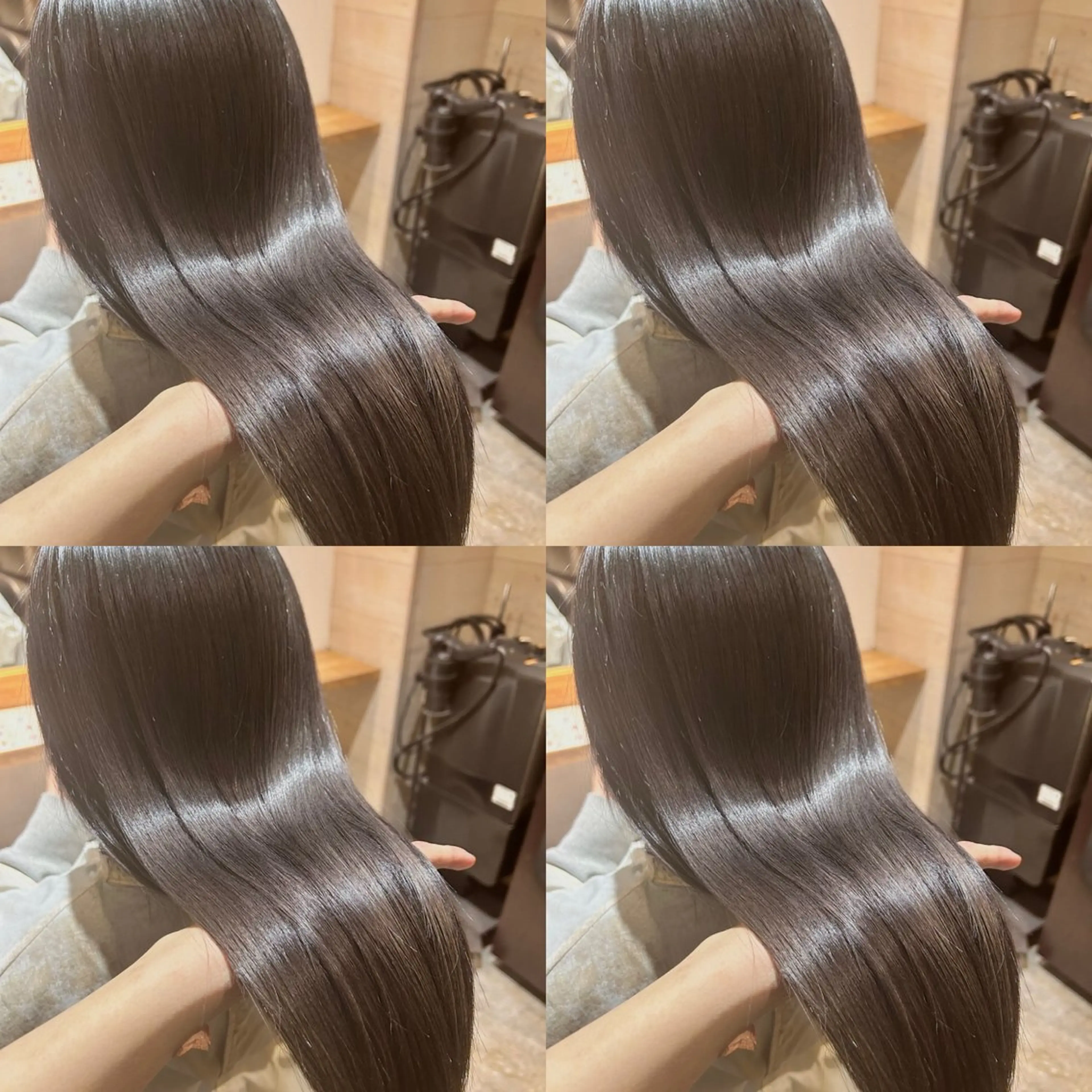 ロング カラー ダークシルバー シルバー 髪質改善 韓国風ヘア ヘアカラー トリートメント 髪質改善カラー✖︎ 縮毛矯正✨️店長純大のヘアスタイル