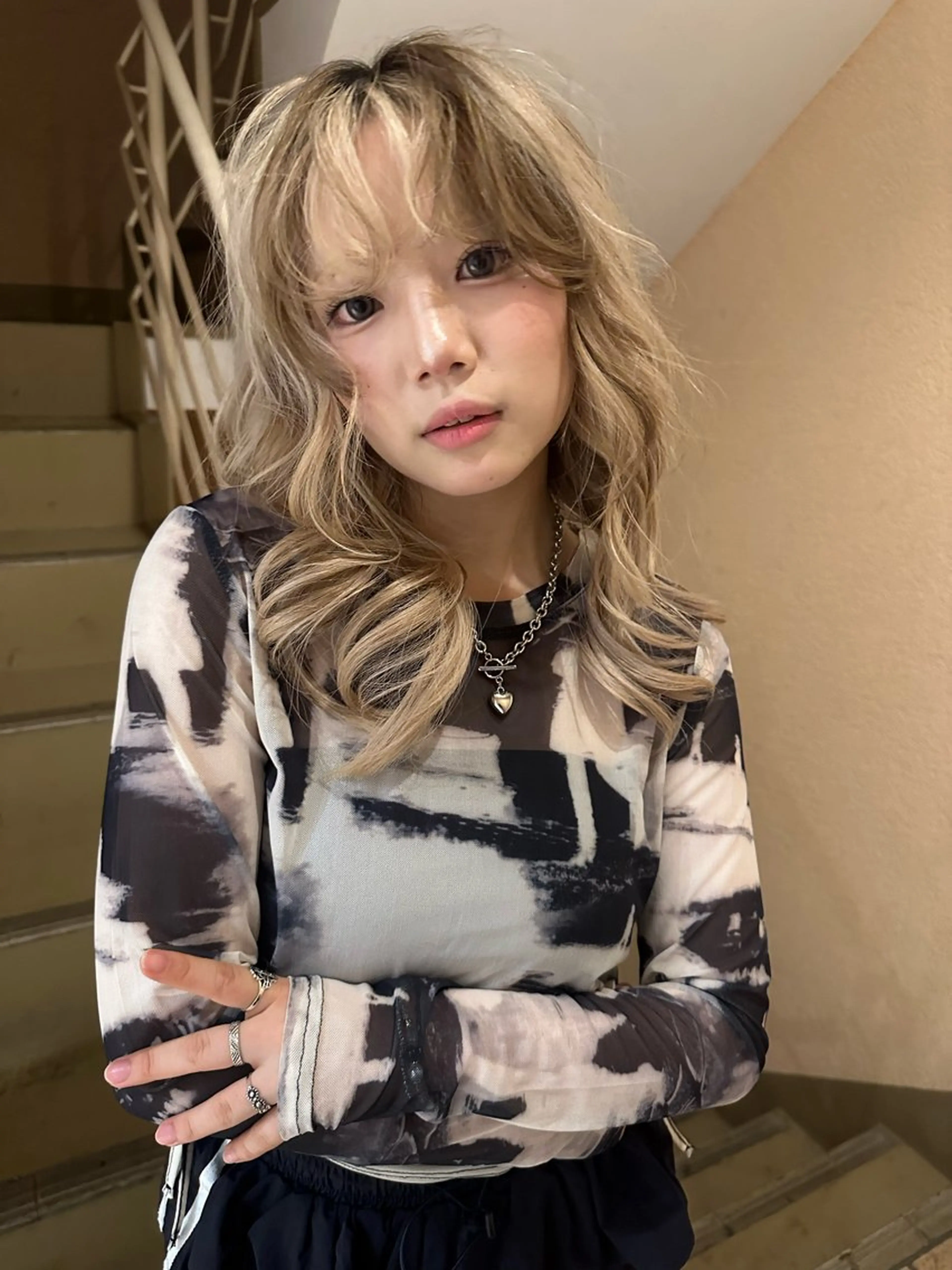 ロング ヘアカラー 🦄ハイトーン/ カットひかる🦄のヘアスタイル