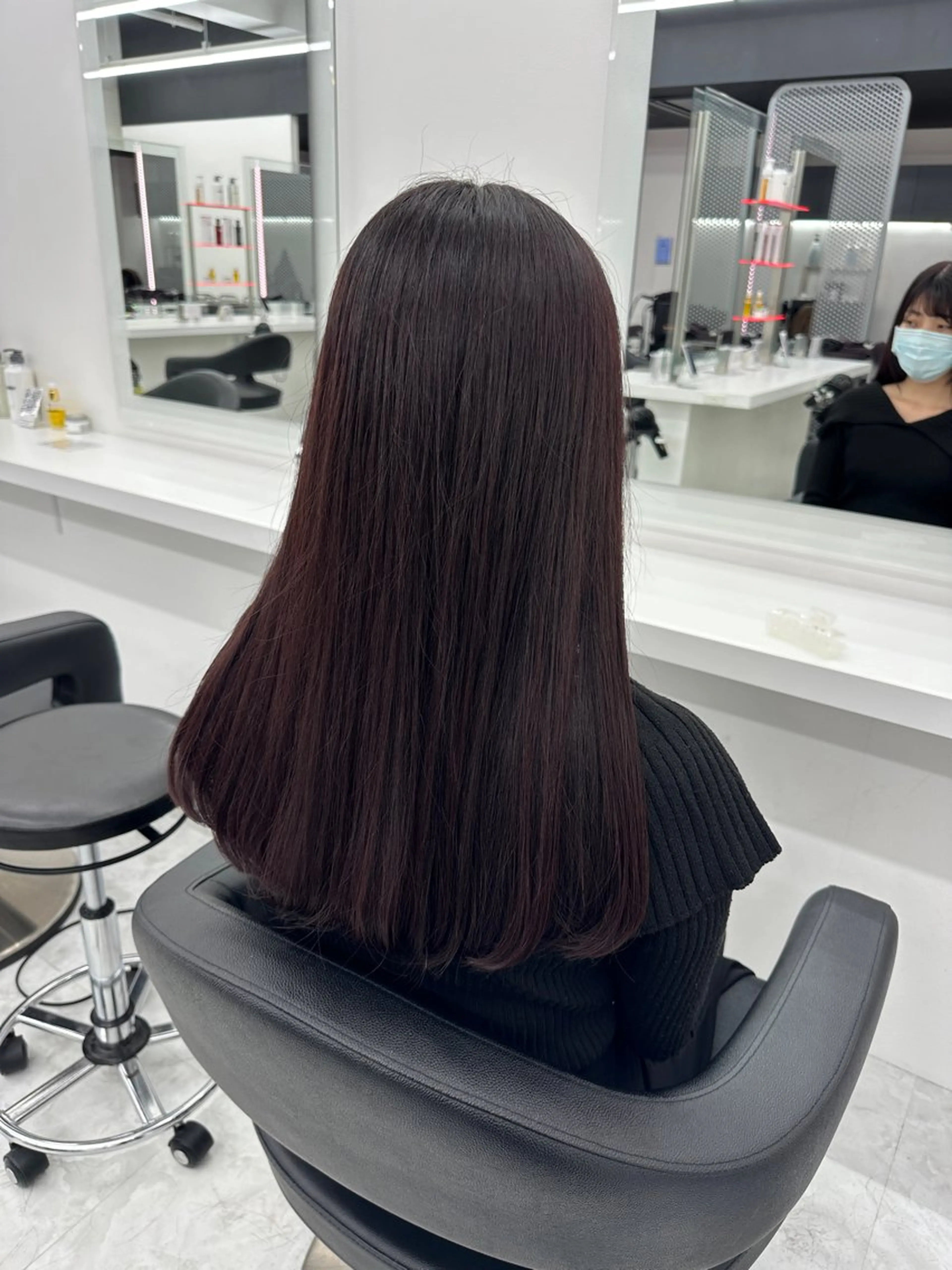 ロング カラー パーマ ヘアアレンジ メンズ キッズ ♥️韓国ヘア レイヤー♥️ゆりのヘアスタイル