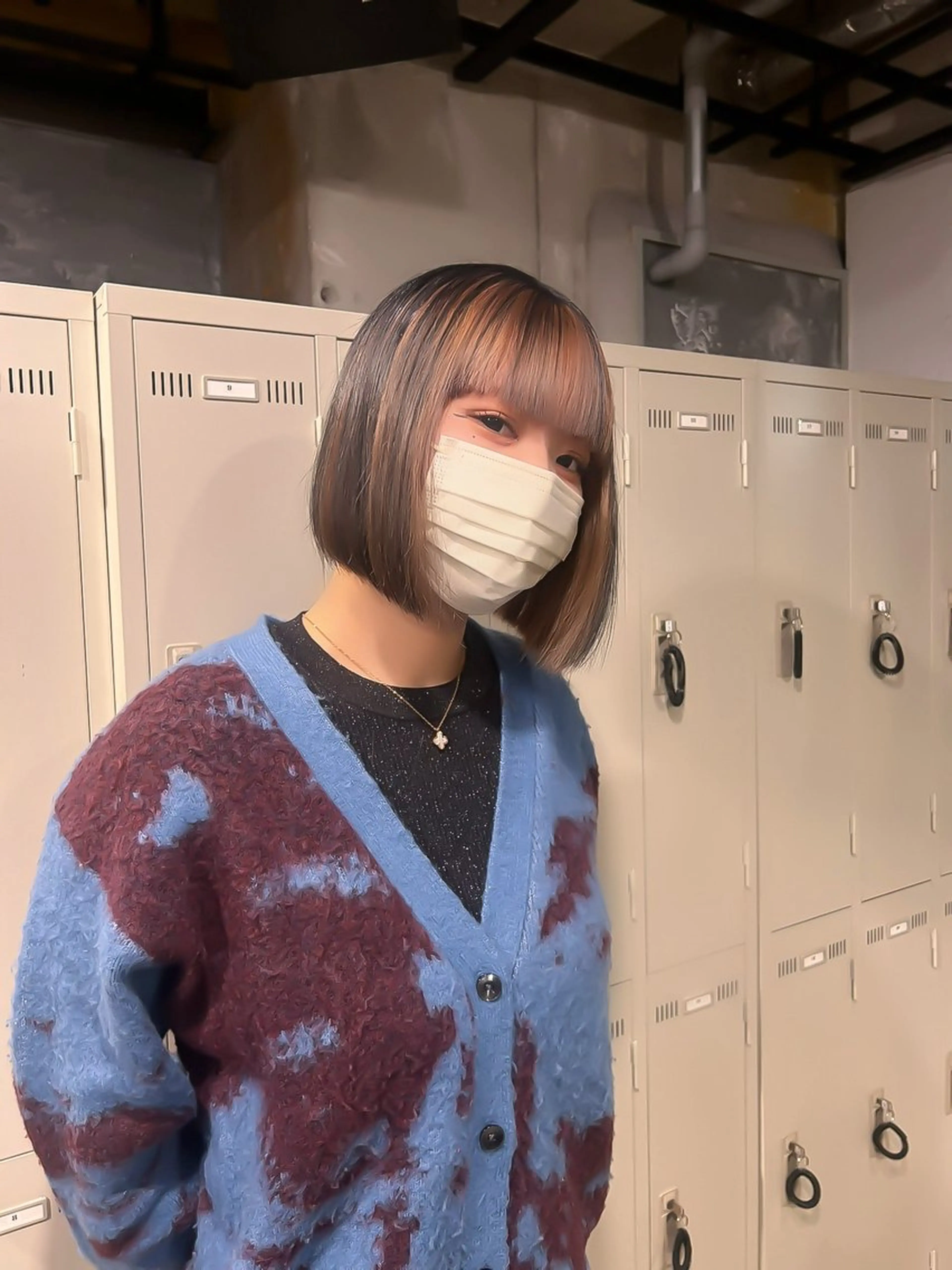 ショート カラー 切りっぱなしボブ ベージュカラー デザインカラー ピンクカラー ピンクベージュ 🫧ハイトーン🫧 TOPstylistのヘアスタイル