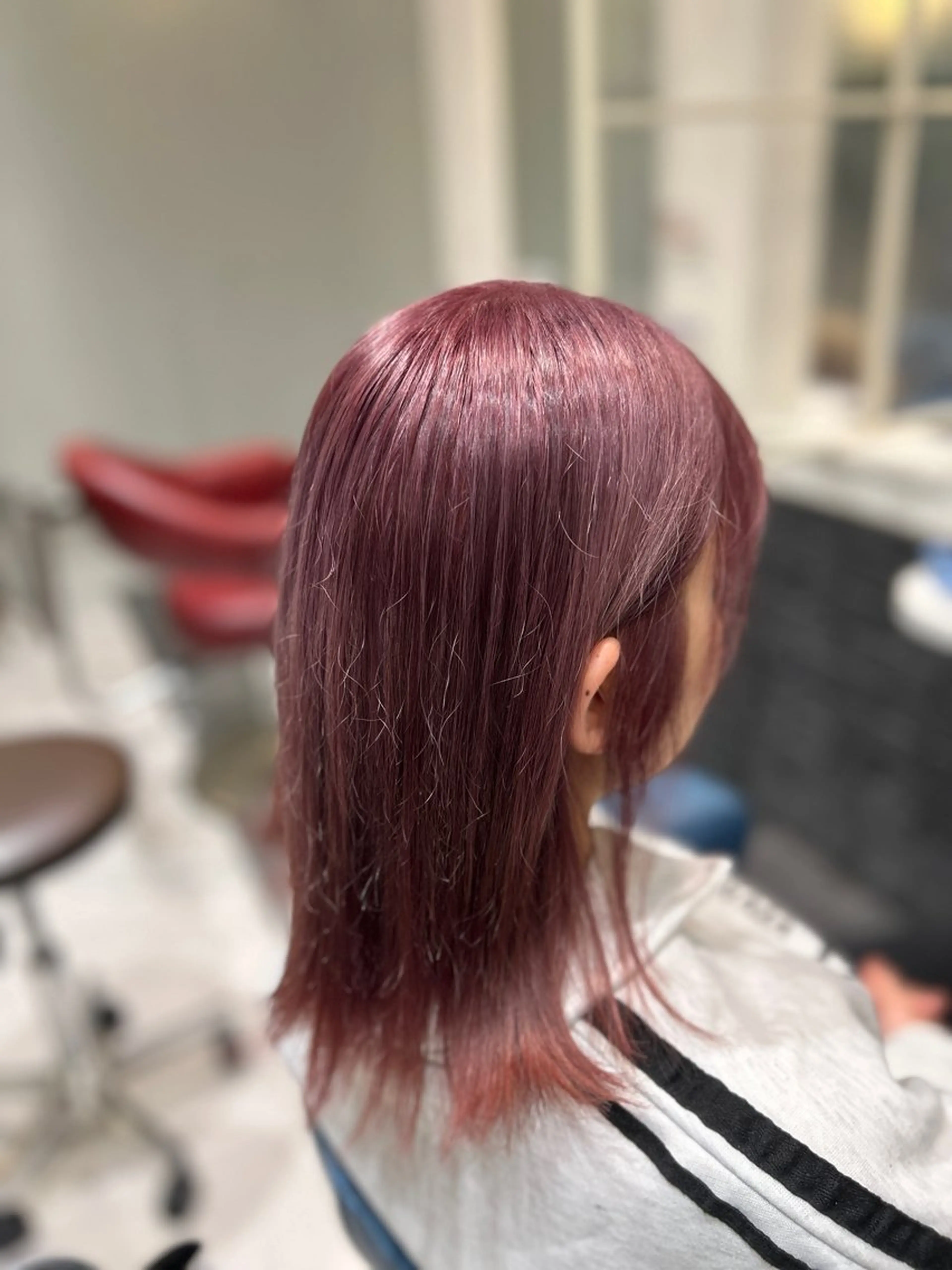 ミディアム カラー ベージュカラー ダブルカラー ピンクカラー ピンクベージュ Wiz佐倉店所属・大谷 菜津美のヘアスタイル