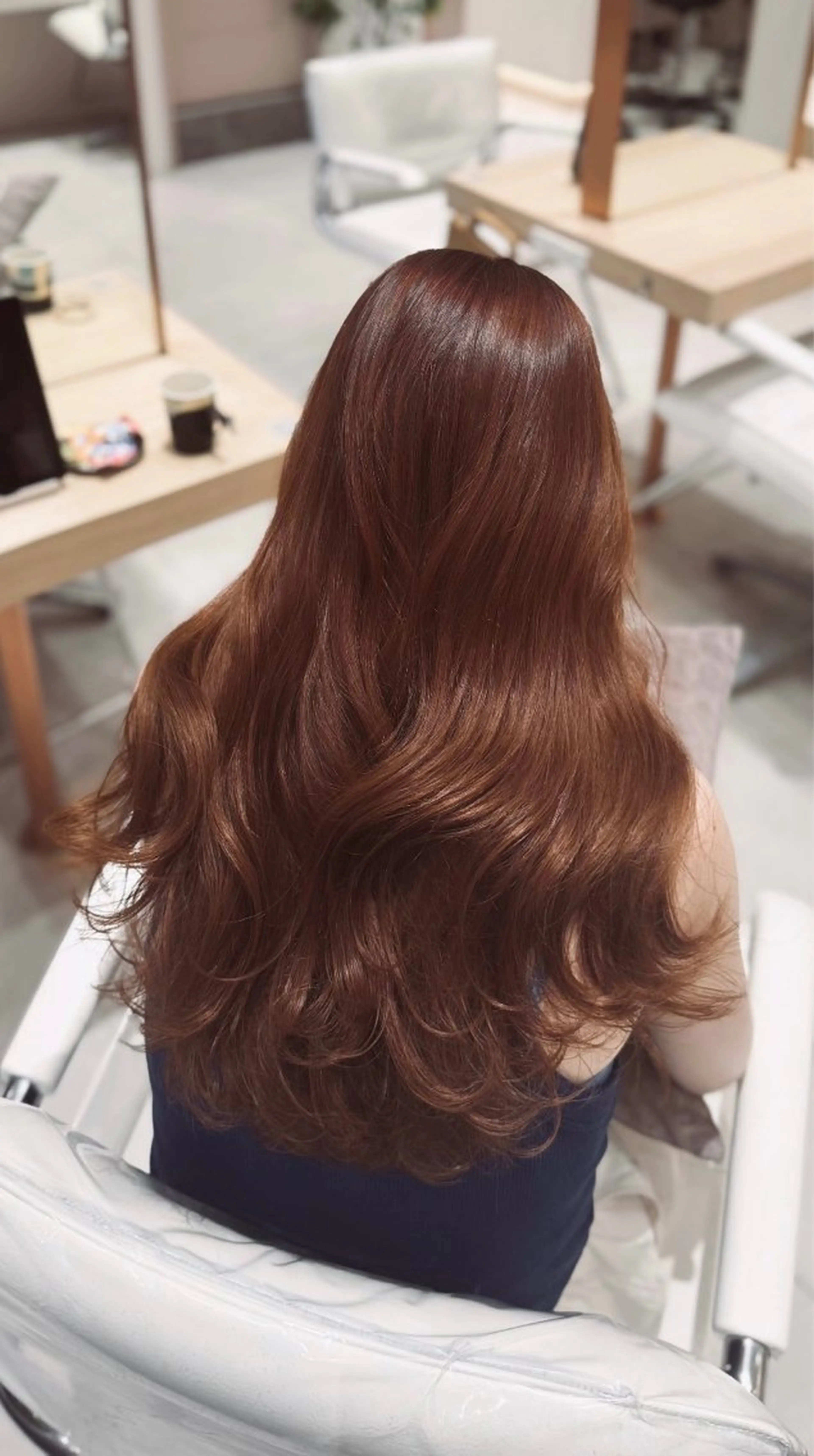 ロング ヘアカラー トリートメント 京都河原町 髪質改善🌛‧˚花綸のヘアスタイル